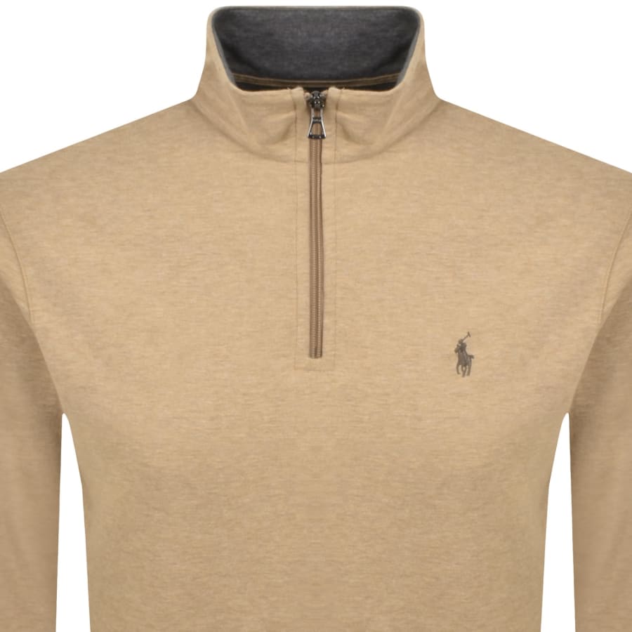 Ralph Lauren Half Zip Sweatshirt Brown
