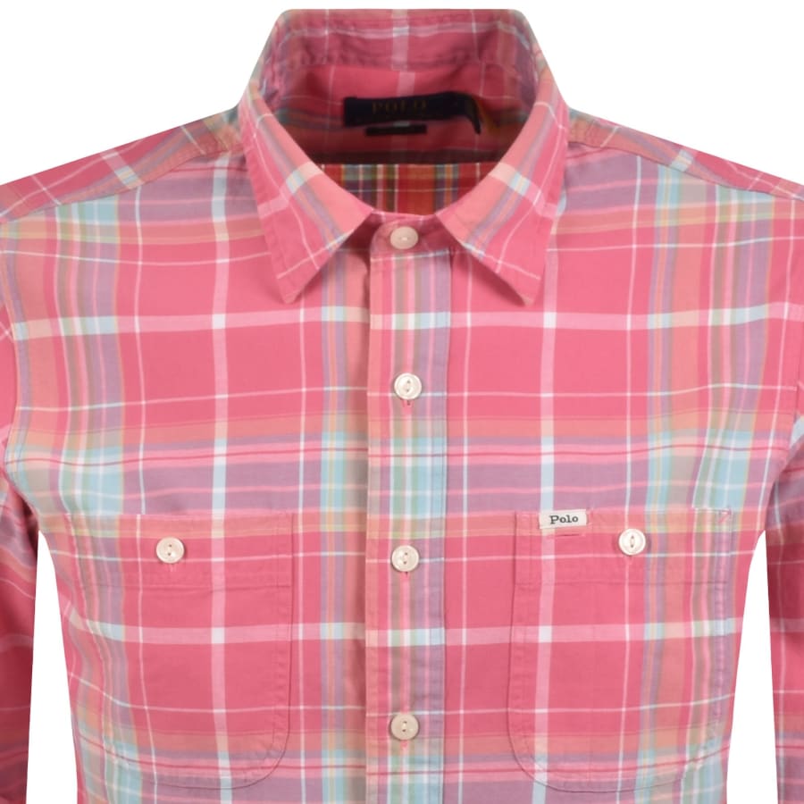 Ralph Lauren Long Sleeve Check Shirt Pink
