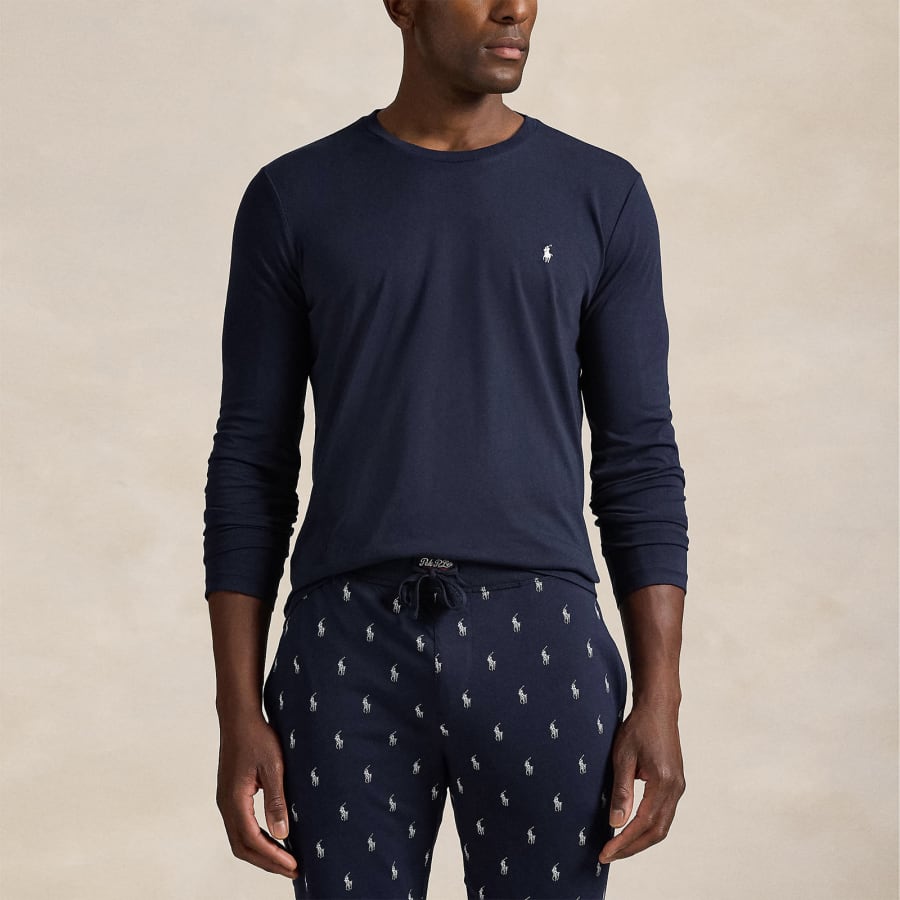 Ralph Lauren Long Sleeved T Shirt Navy