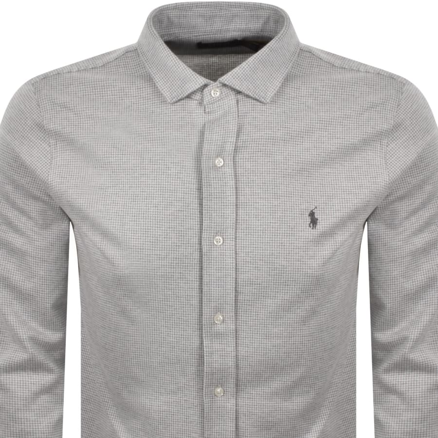 Ralph Lauren Puppytooth Print Shirt Cream