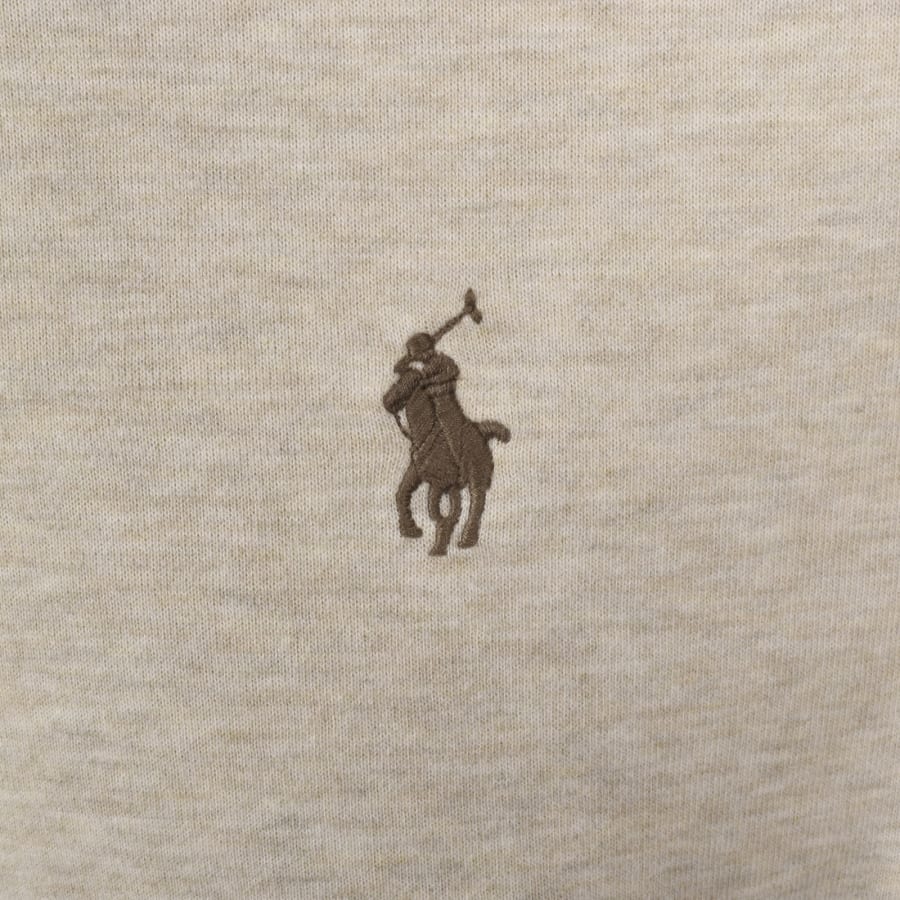 Ralph Lauren Quarter Zip Sweatshirt Beige