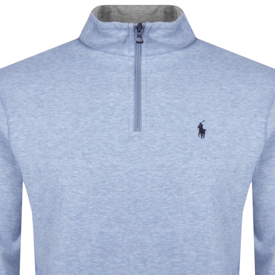 Ralph Lauren Quarter Zip Sweatshirt Blue