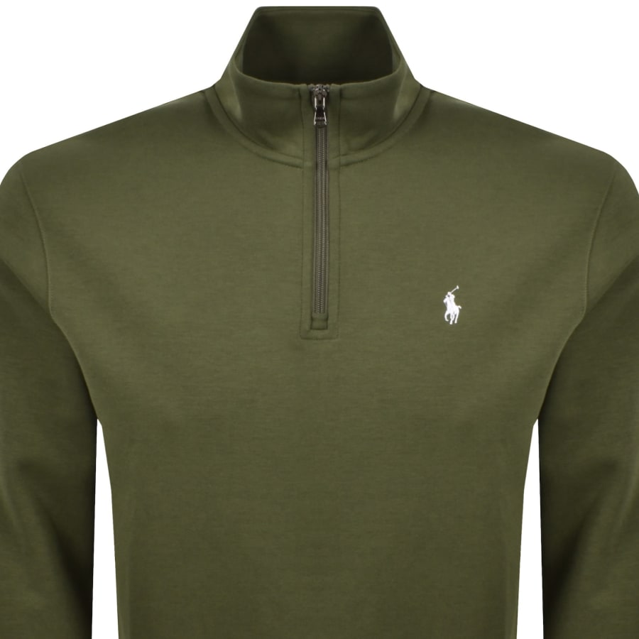 Ralph Lauren Quarter Zip Sweatshirt Green