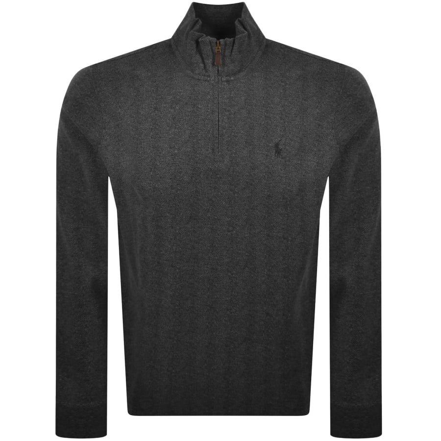 Ralph Lauren Quarter Zip Sweatshirt Grey