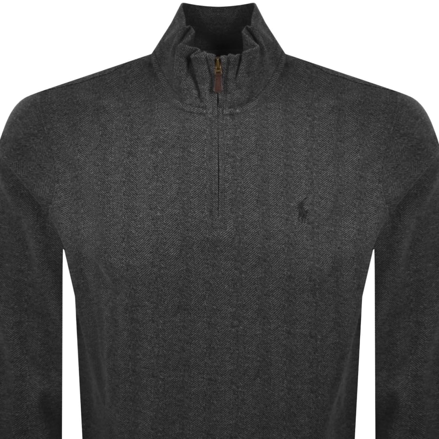 Ralph Lauren Quarter Zip Sweatshirt Grey