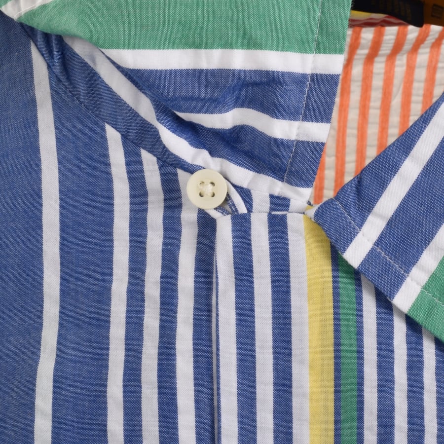 Ralph Lauren Wrinkled Stripe Shirt Blue