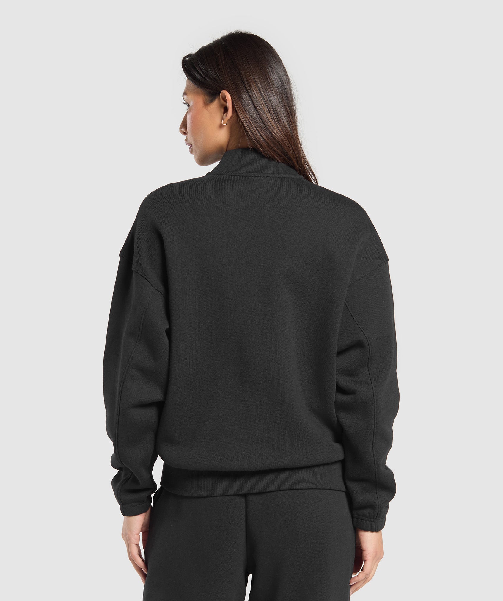Gymshark Rest Day Sweats 2.0 1/4 Zip Pullover - Black