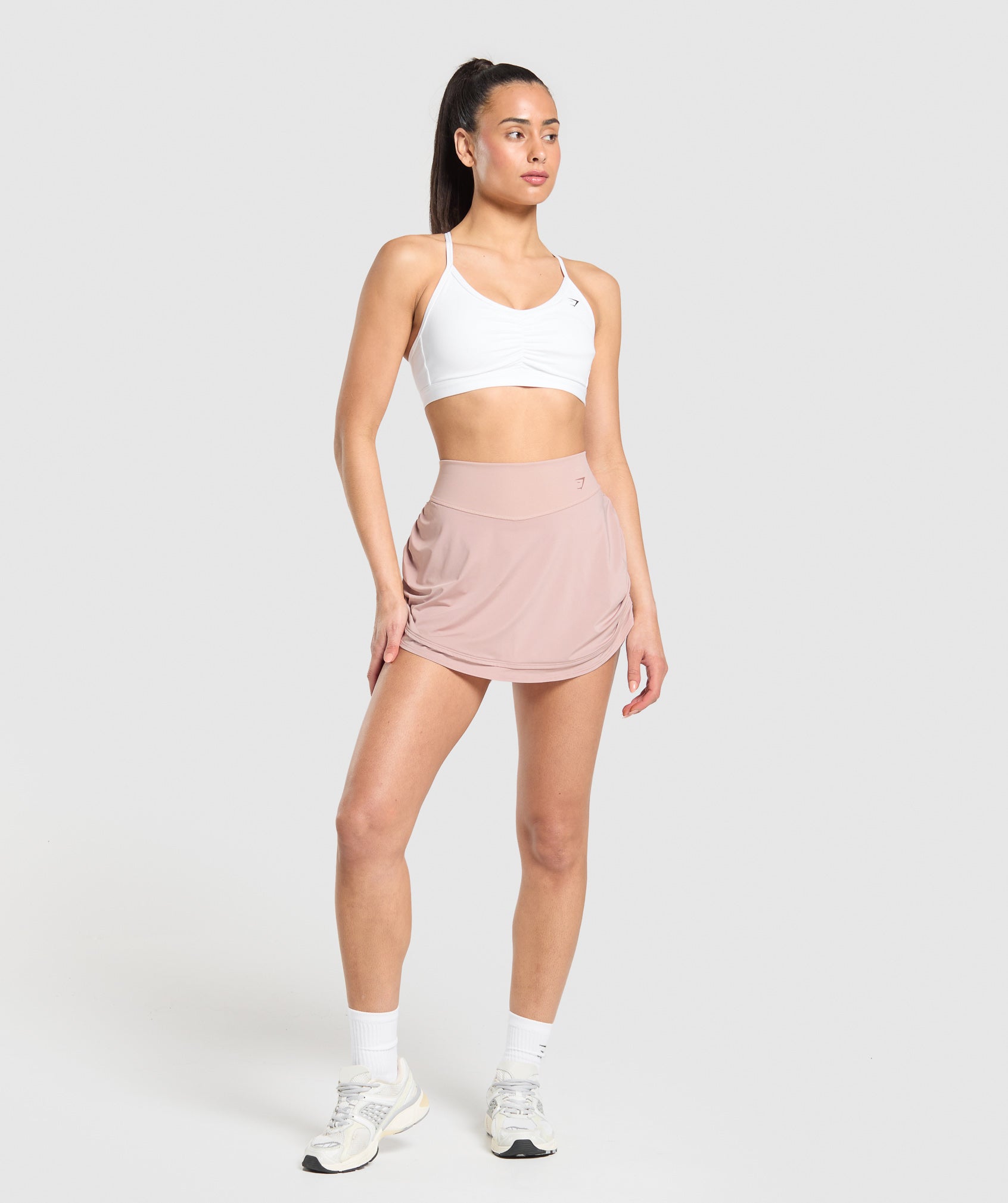 Gymshark Ruched Skort - Muted Pink