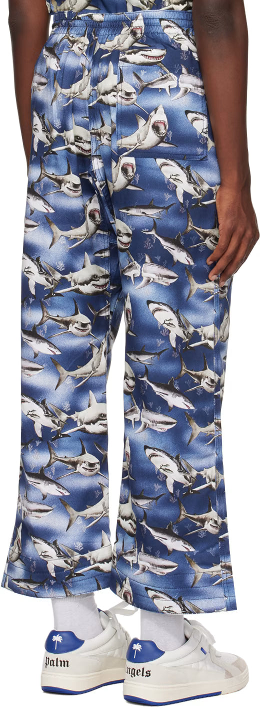 Blue & Black Sharks Trousers