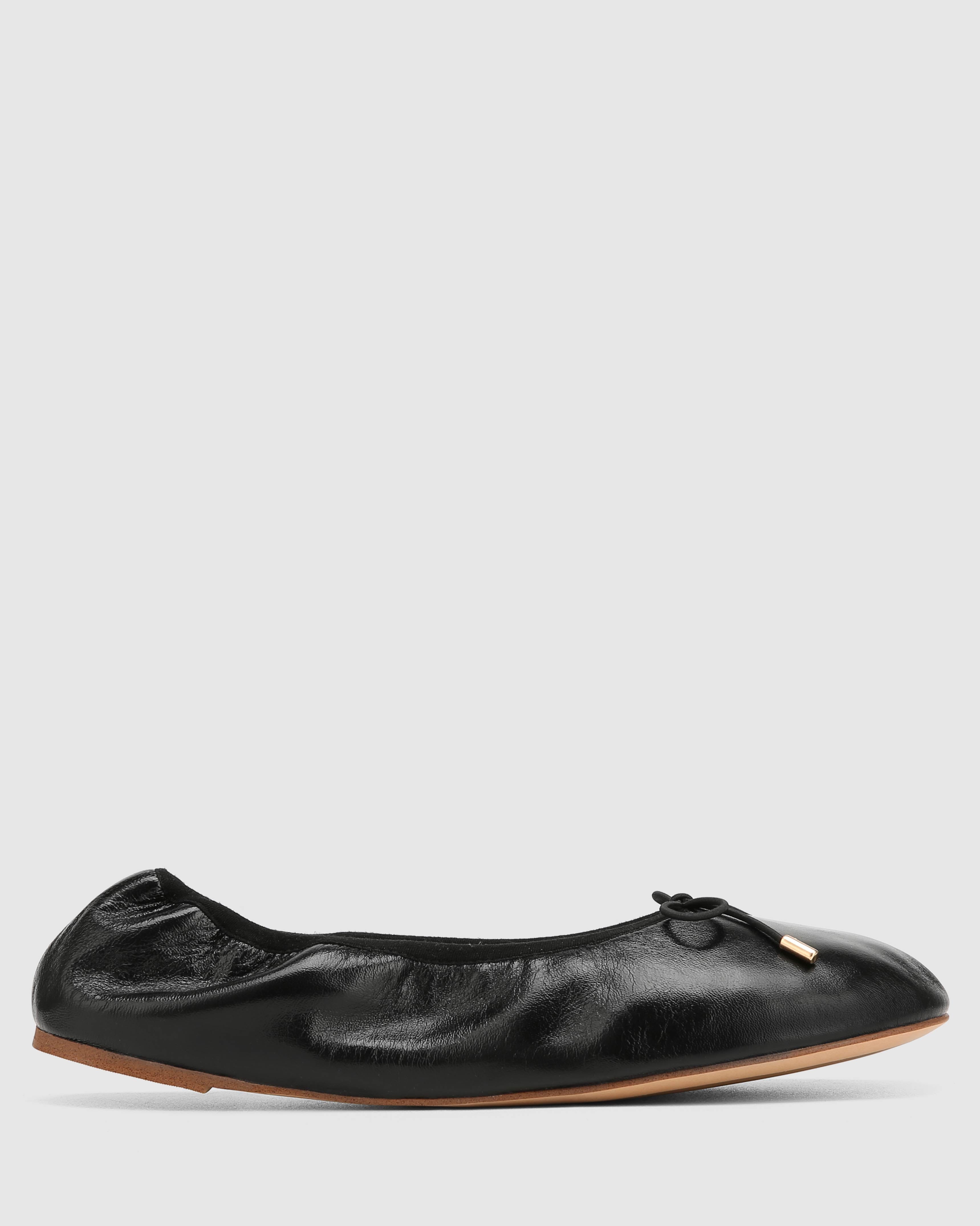 Scrunch Black Leather