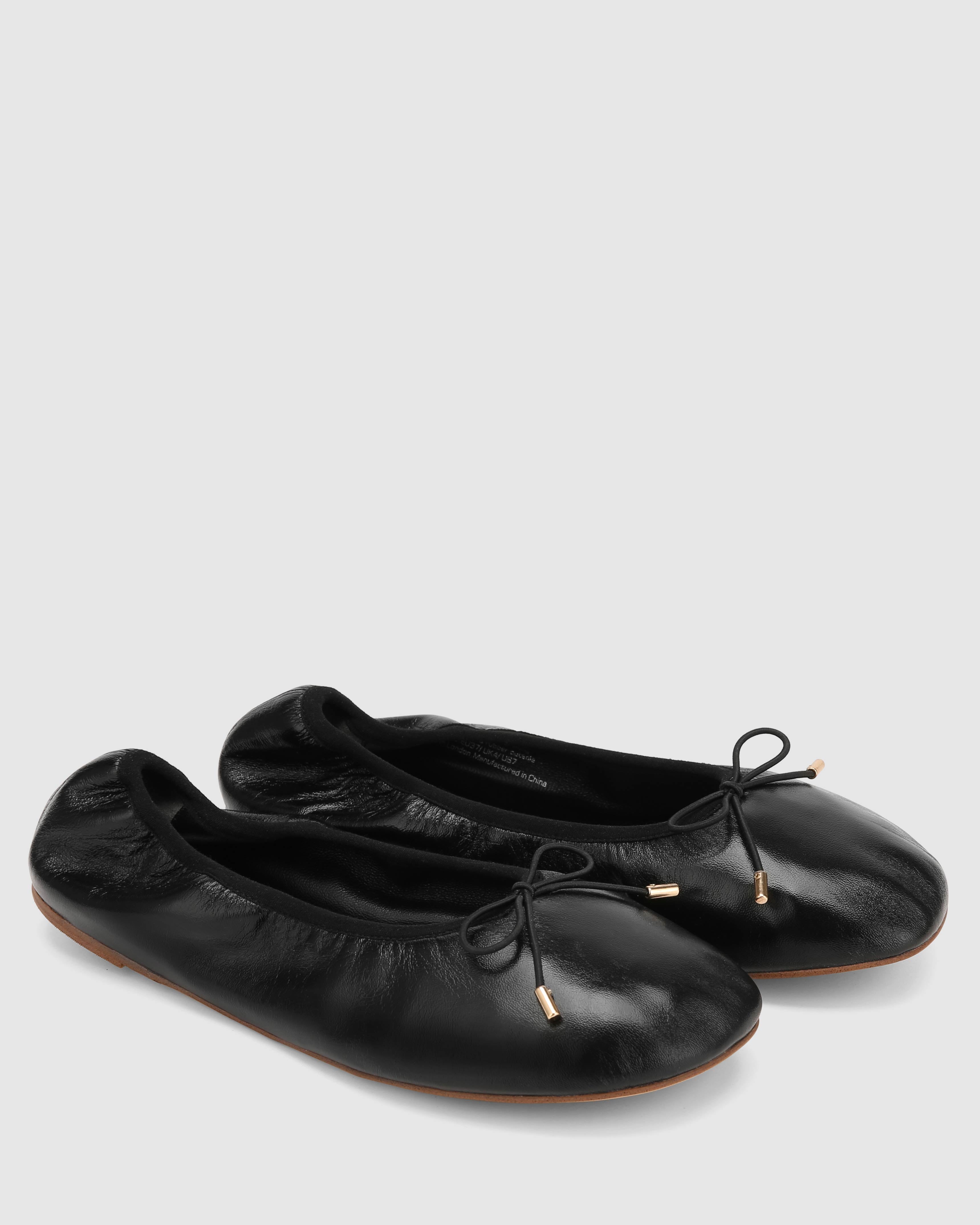 Scrunch Black Leather