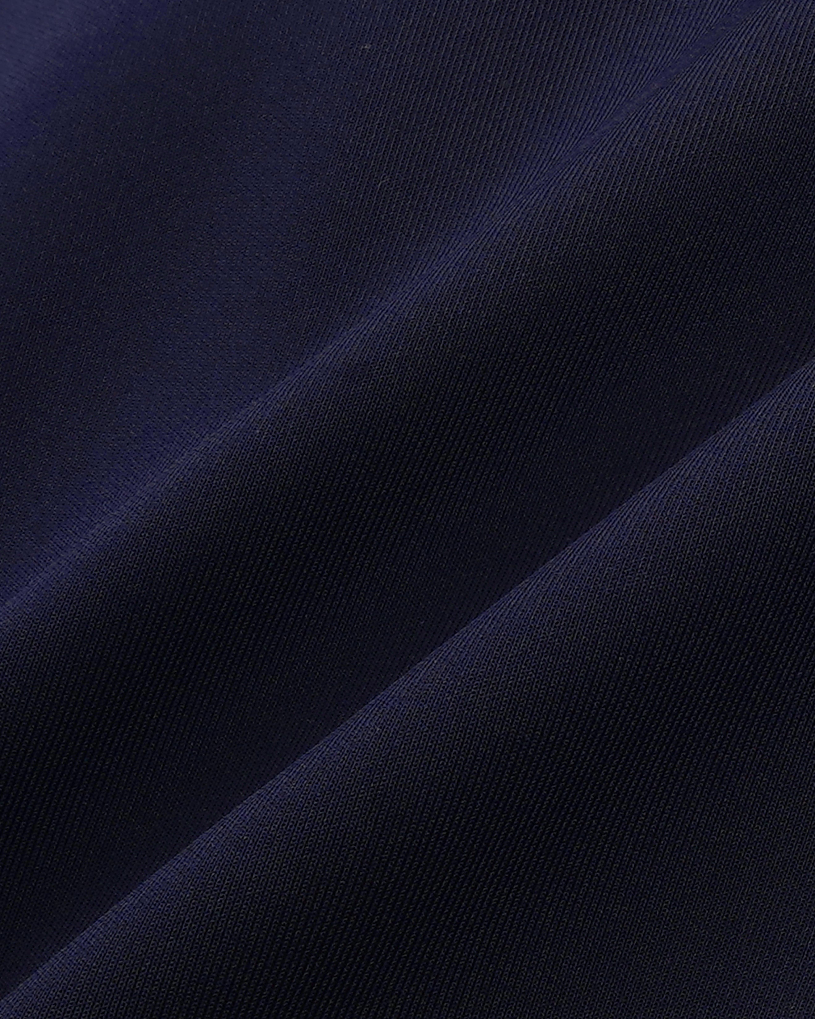 Serif Logo Retro Track Pant - Navy/White
