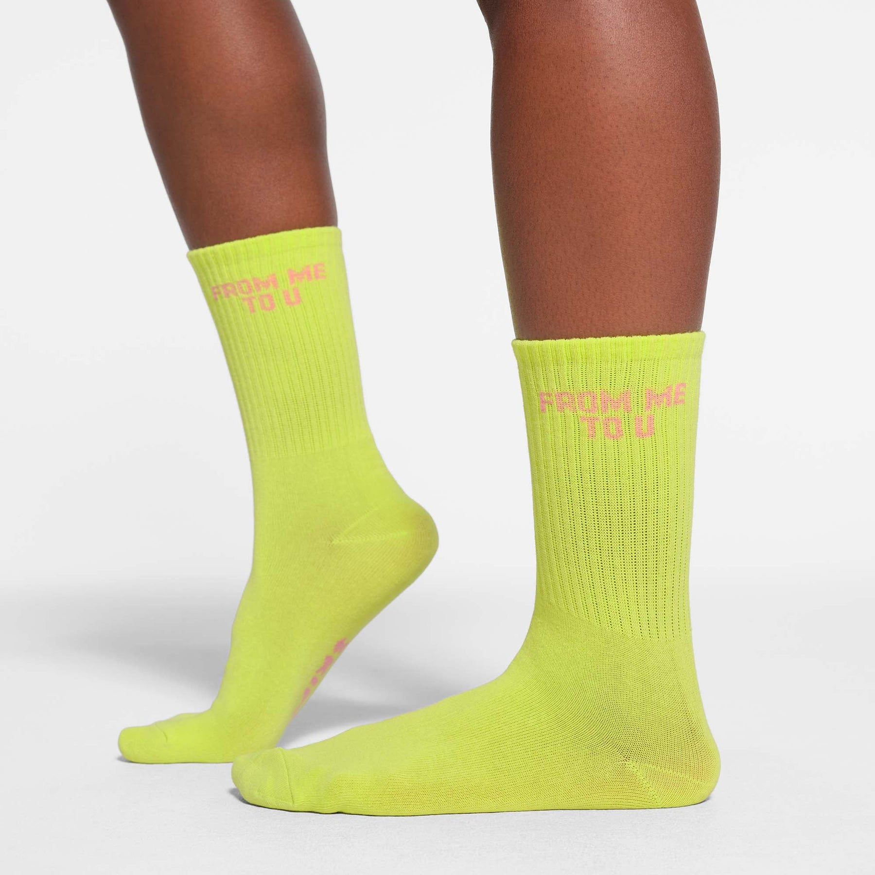RIBBED CREW SOCK 5-PACK | DAFFODIL BABY PINK MULTI