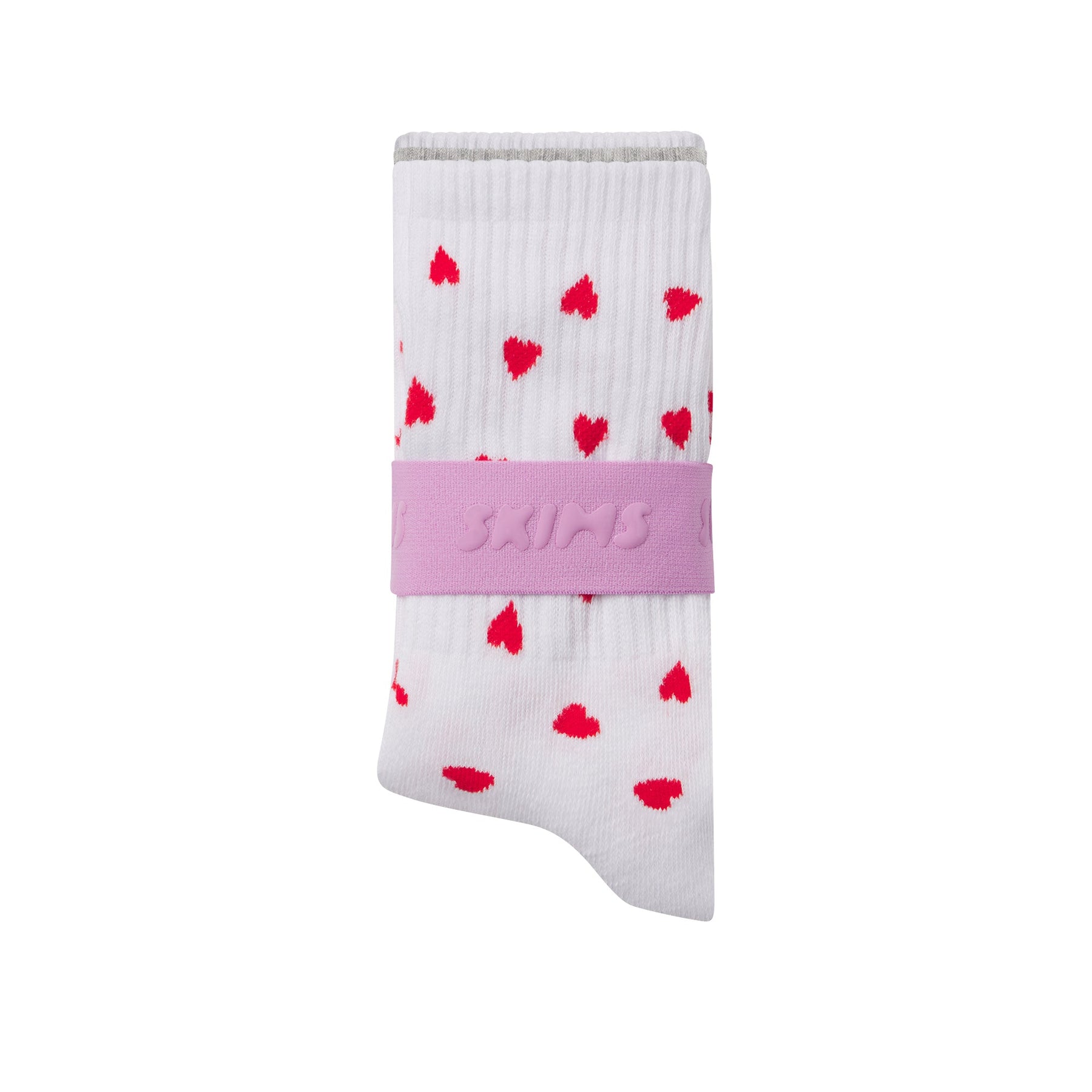 RIBBED CREW SOCK 3-PACK | RUBY HEART MULTI
