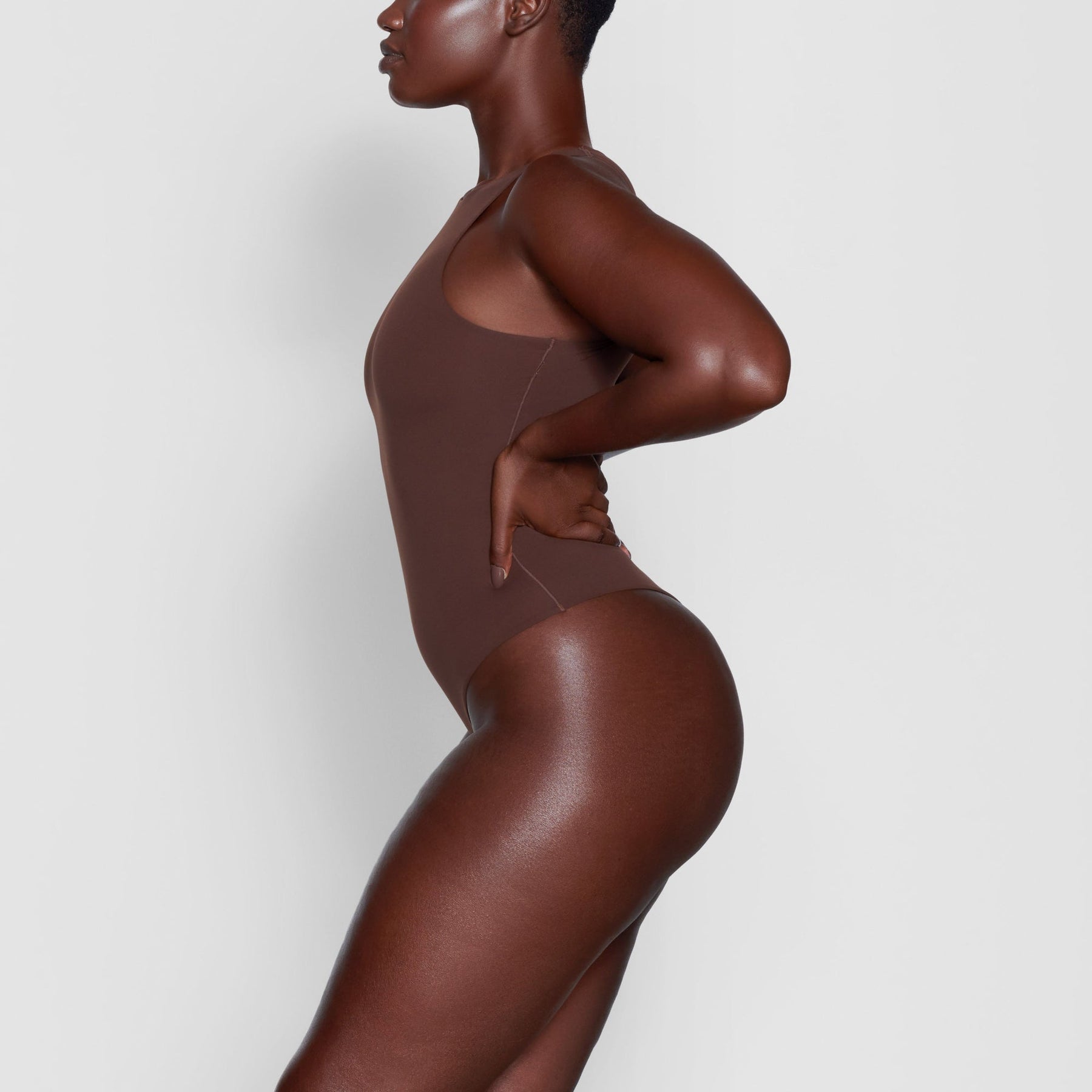 FITS EVERYBODY HIGH NECK BODYSUIT | COCOA