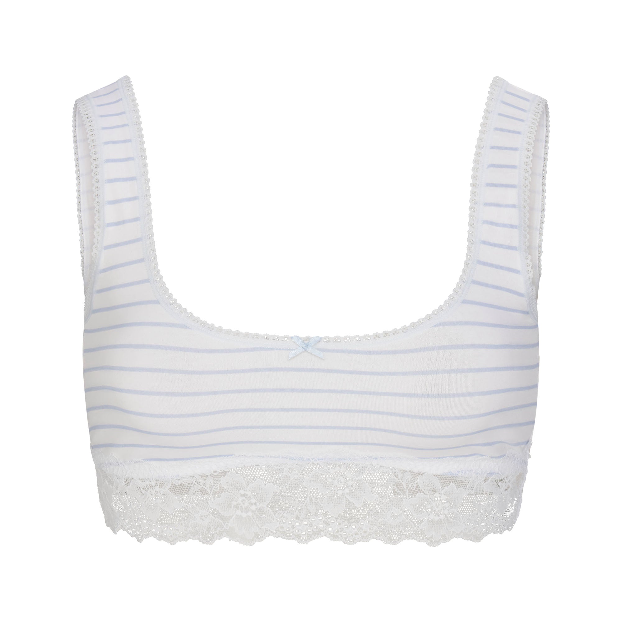 Lightweight Cotton Lace Scoop Bralette