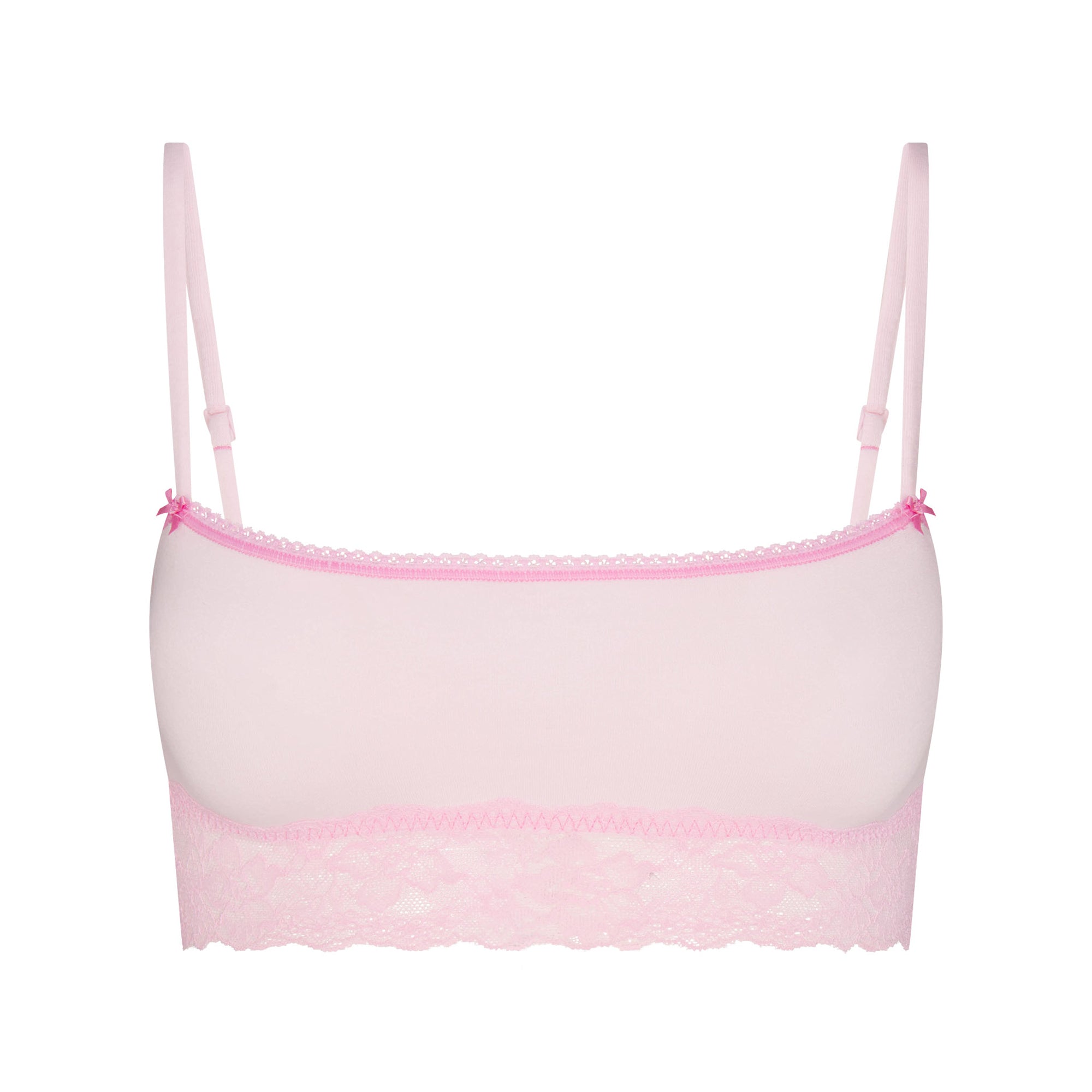 Lightweight Cotton Straight Neck Bralette