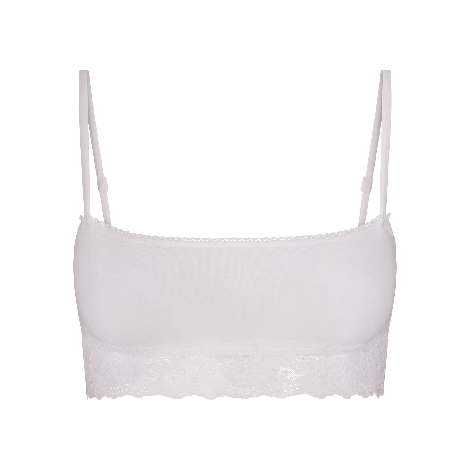 Lightweight Cotton Straight Neck Bralette