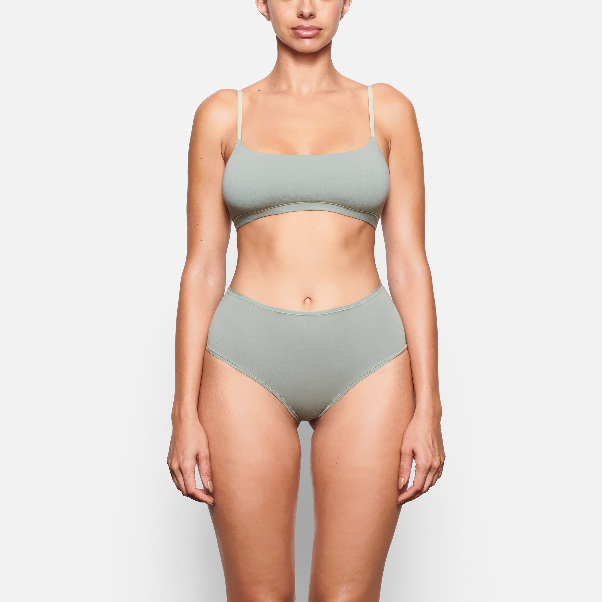 Cotton Jersey Scoop Bralette