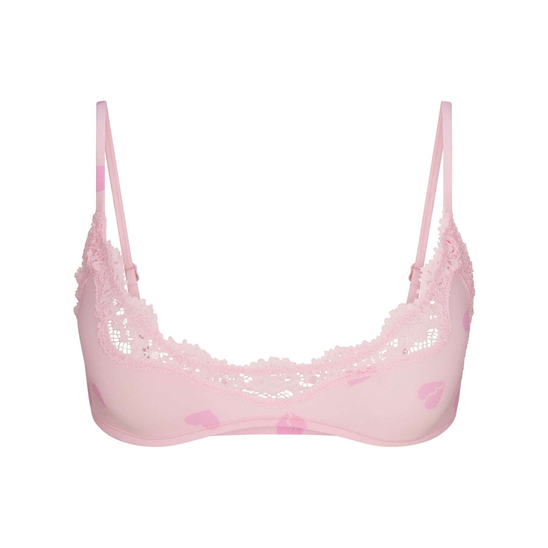 FITS EVERYBODY LACE SCOOP BRALETTE 2-PACK | FLAMINGO AND HEART BREAKER