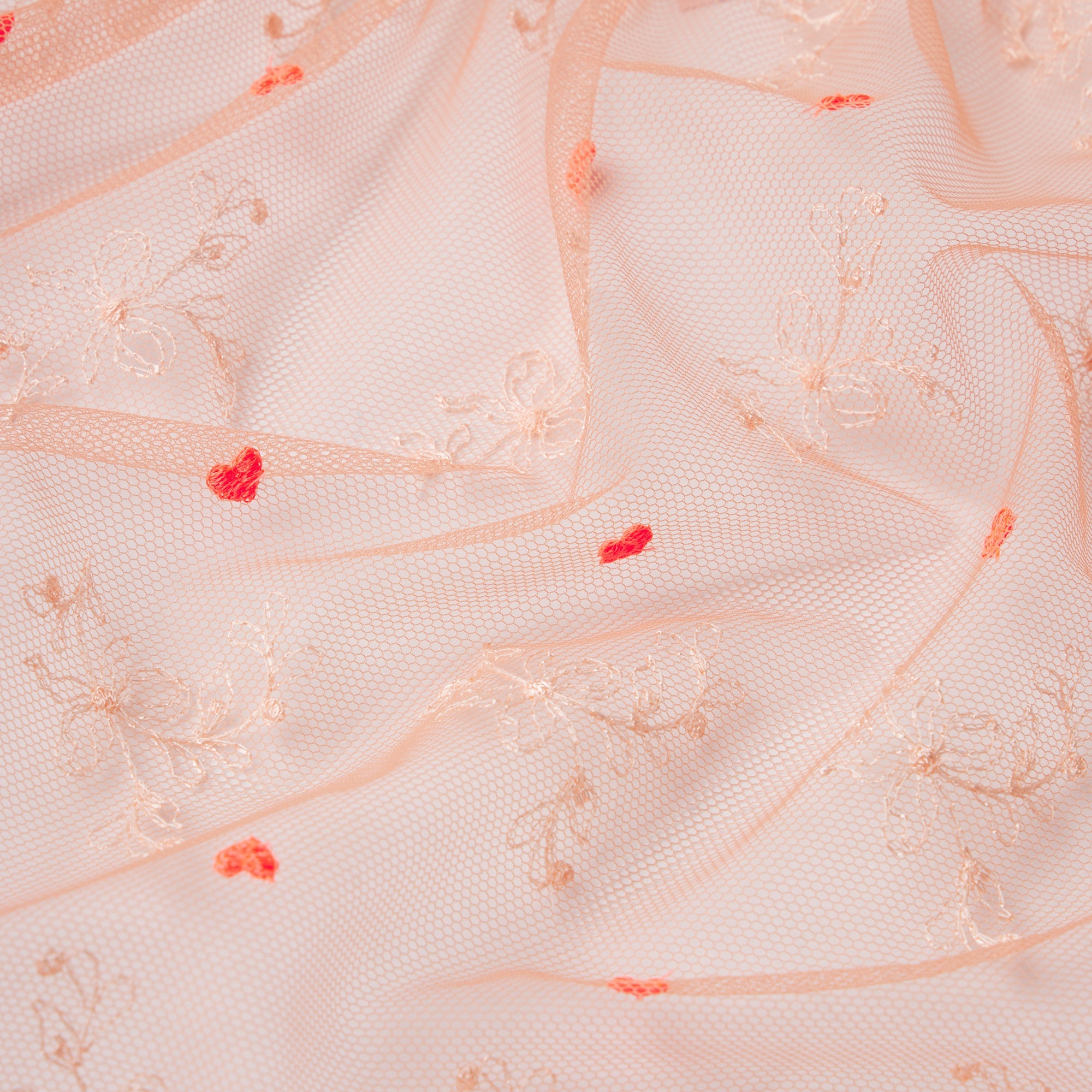 EMBROIDERED TULLE SKIRT BIKINI | GUAVA HEART TULLE