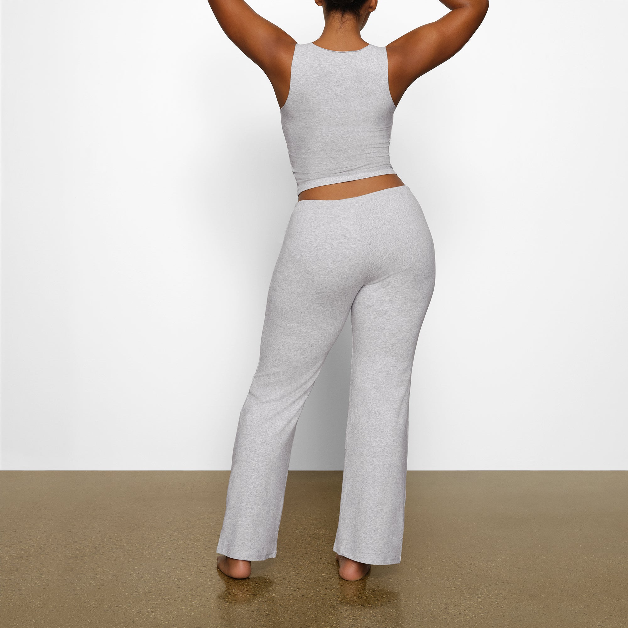 Cotton Jersey Straight Leg Pant