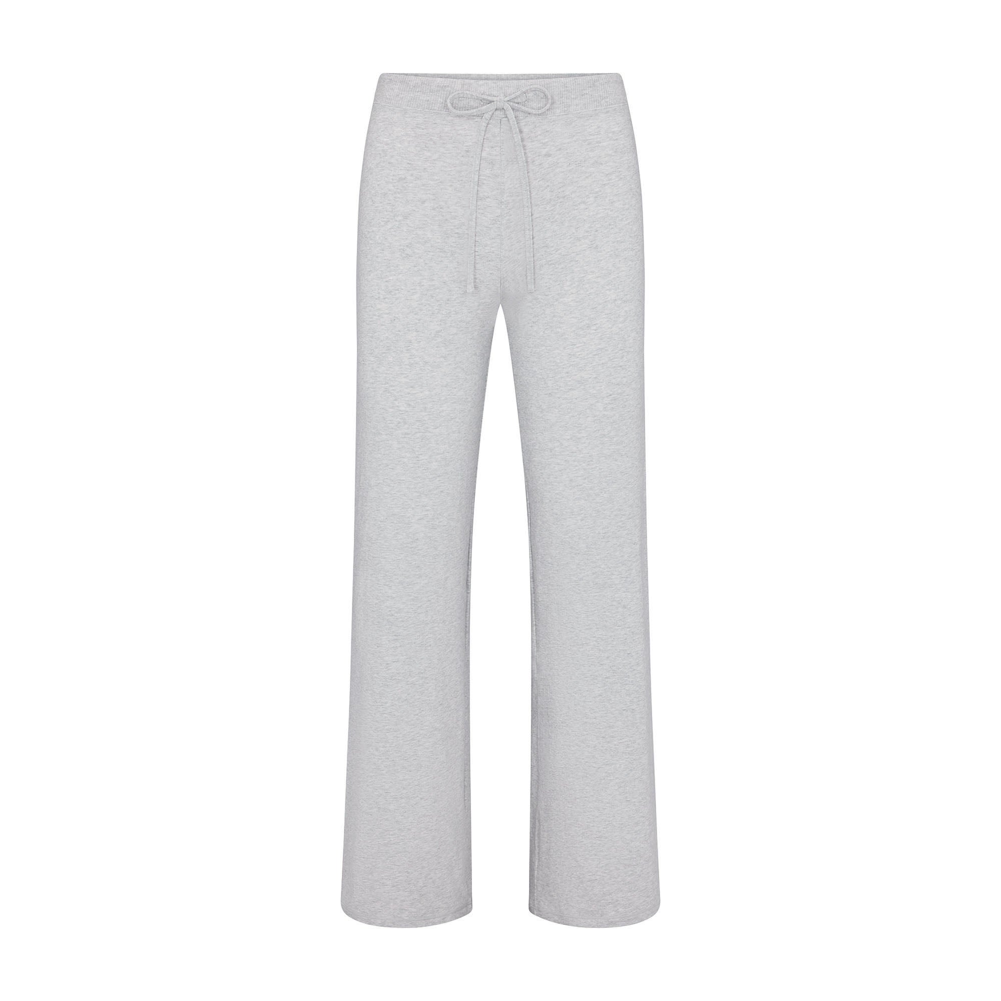 Cotton Jersey Straight Leg Pant