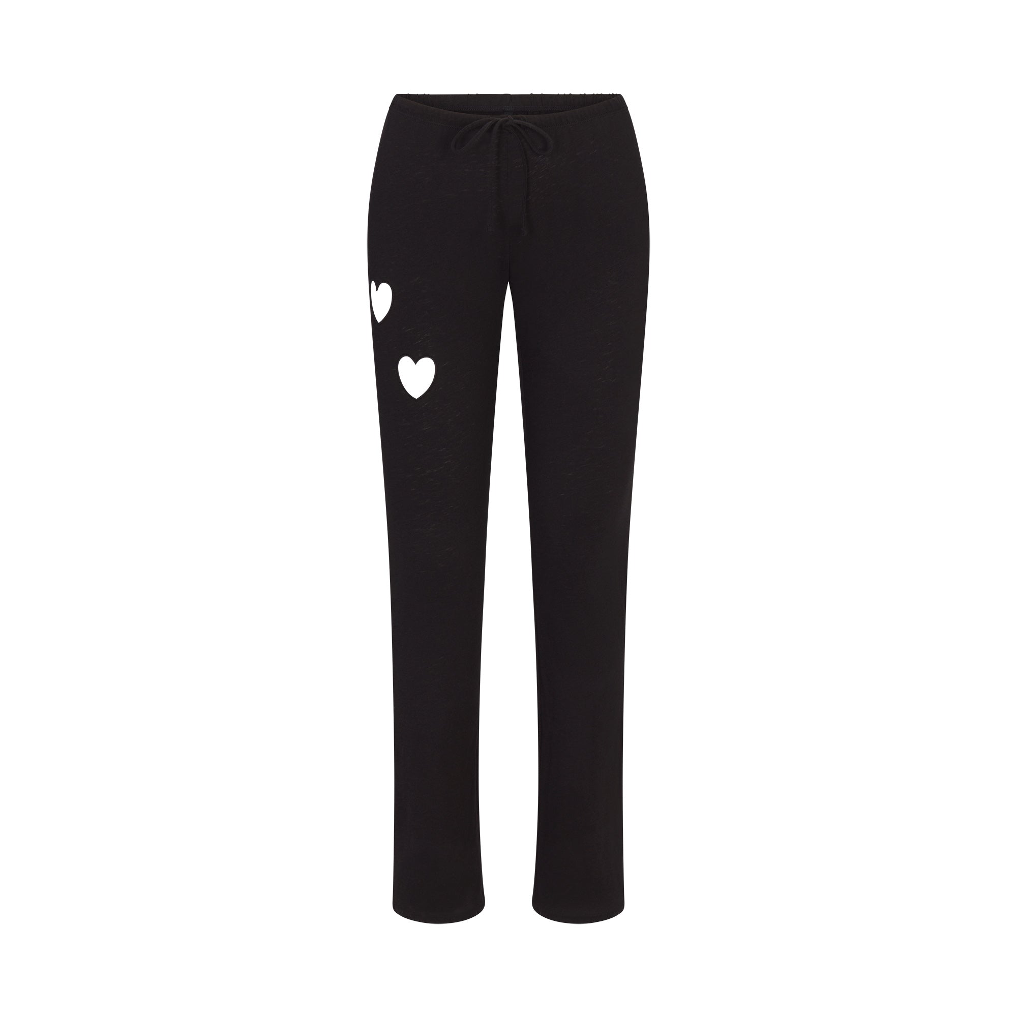 WORN IN JERSEY HEART STRAIGHT LEG PANT | WASHED ONYX