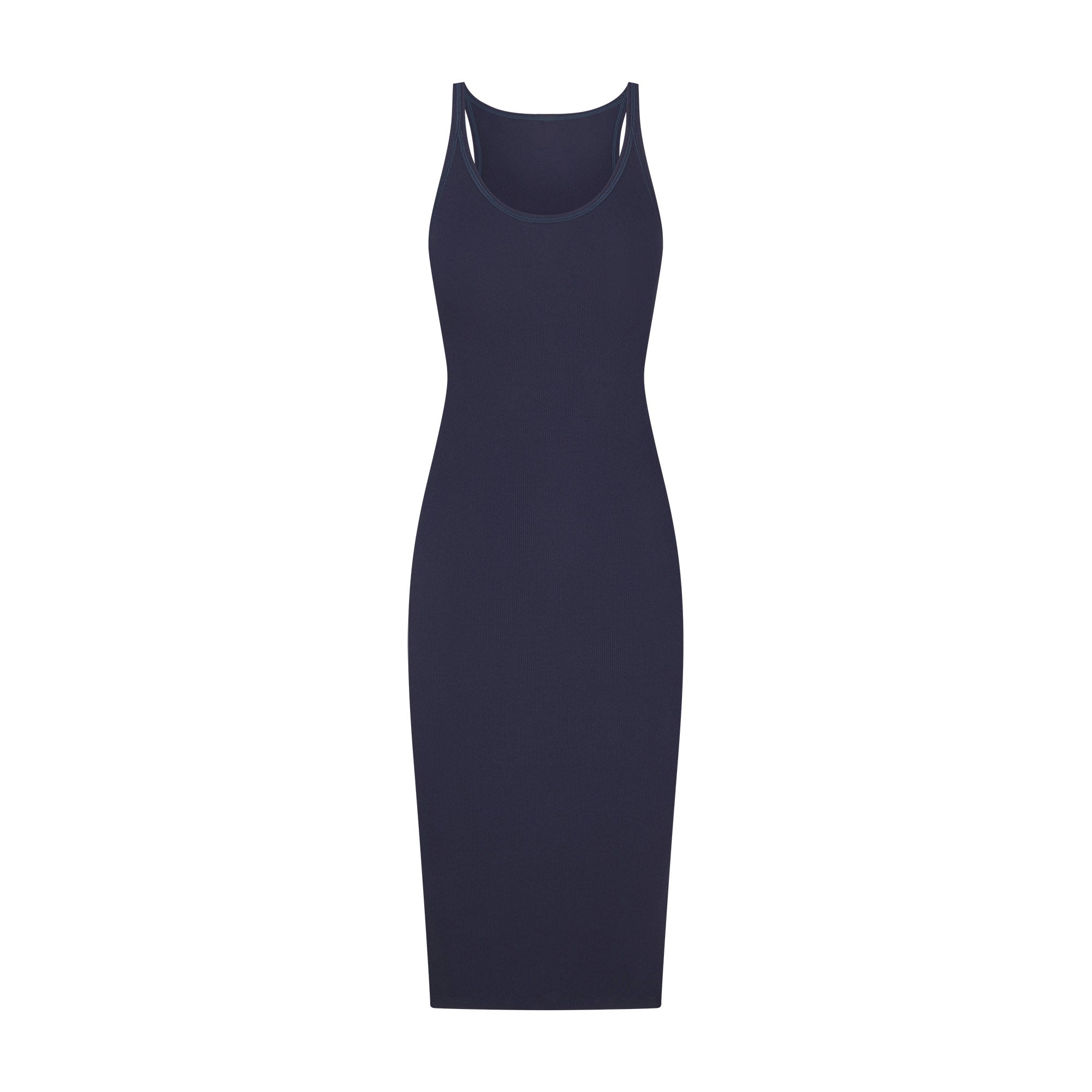 Cotton Rib Tank Midi Dress