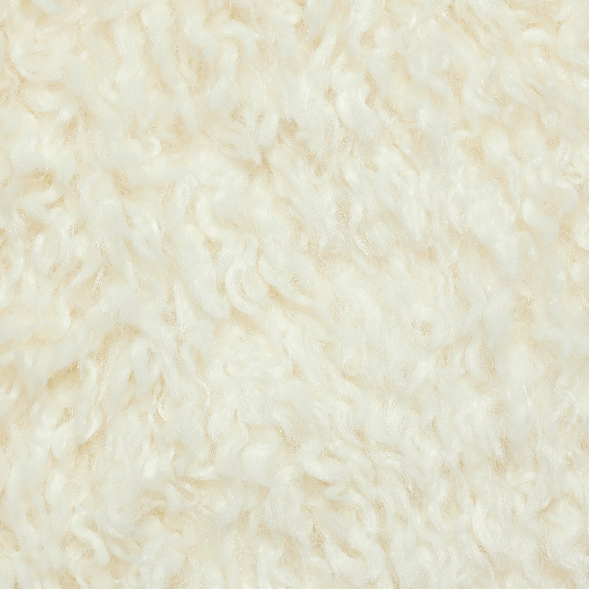 FAUX FUR HOODIE | EGRET