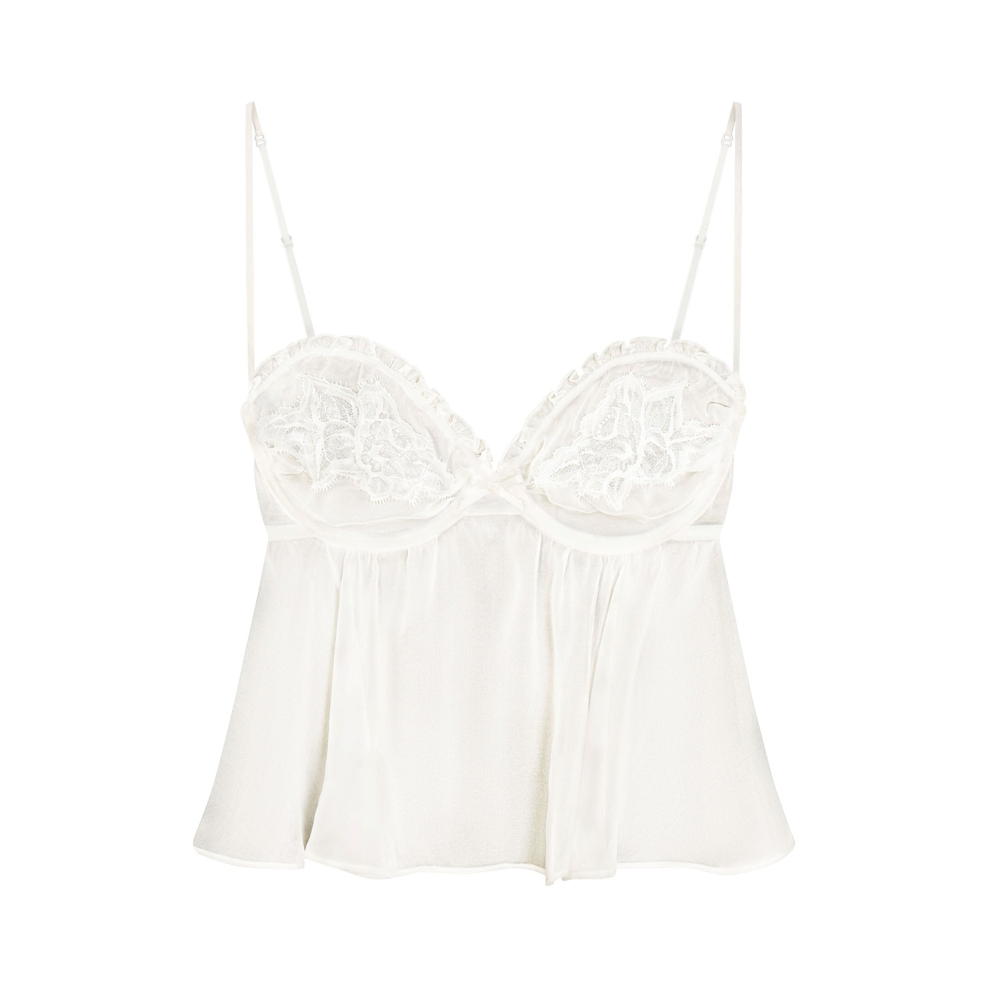 Skims Romance Babydoll Top and String Thong Set