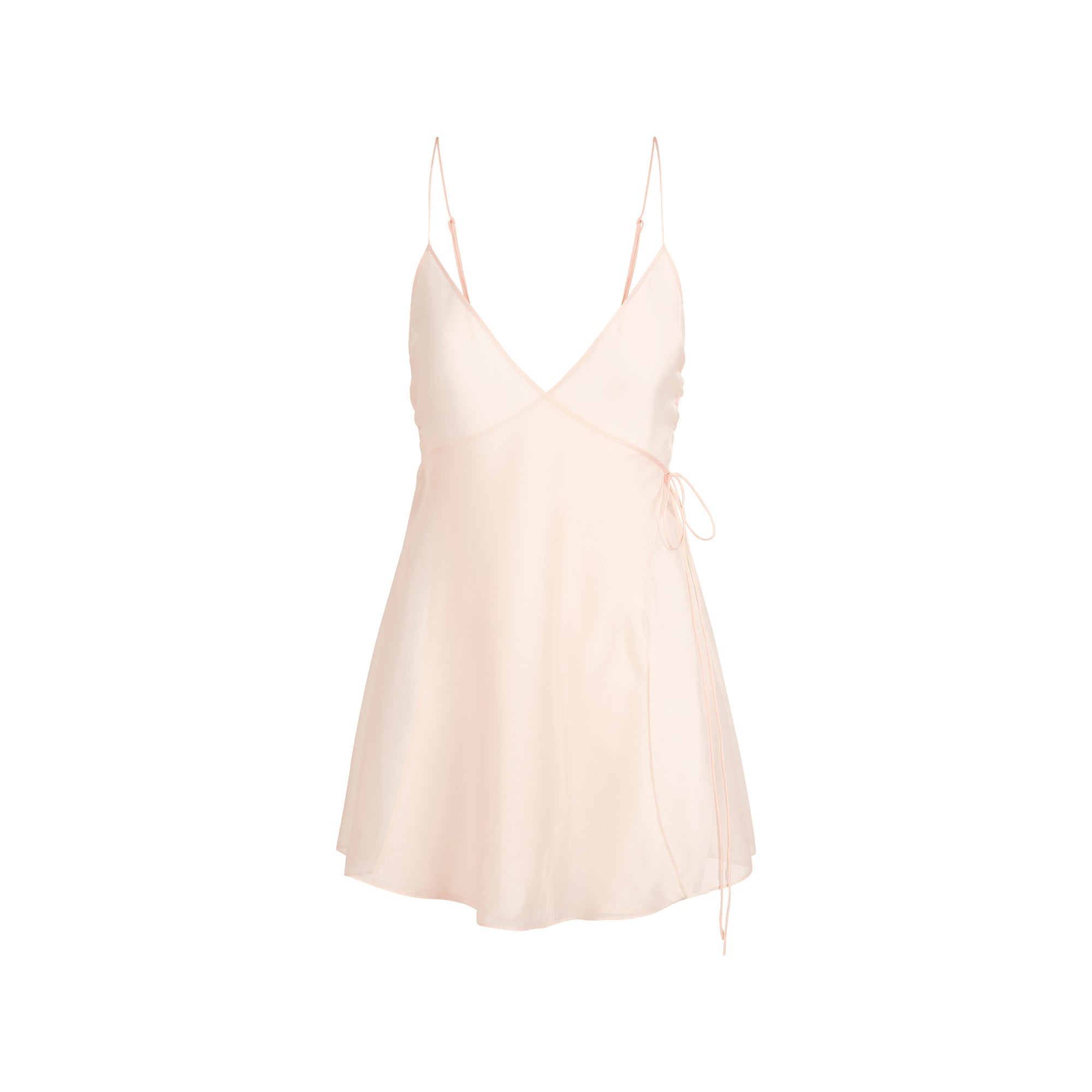 Skims Romance Wrap Mini Slip Dress