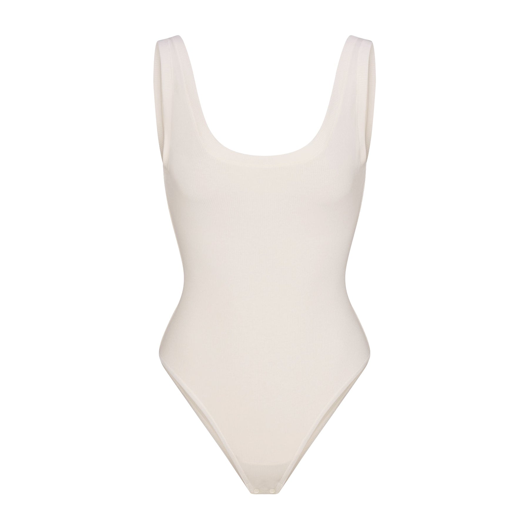 COTTON RIB TANK BODYSUIT | MARBLE