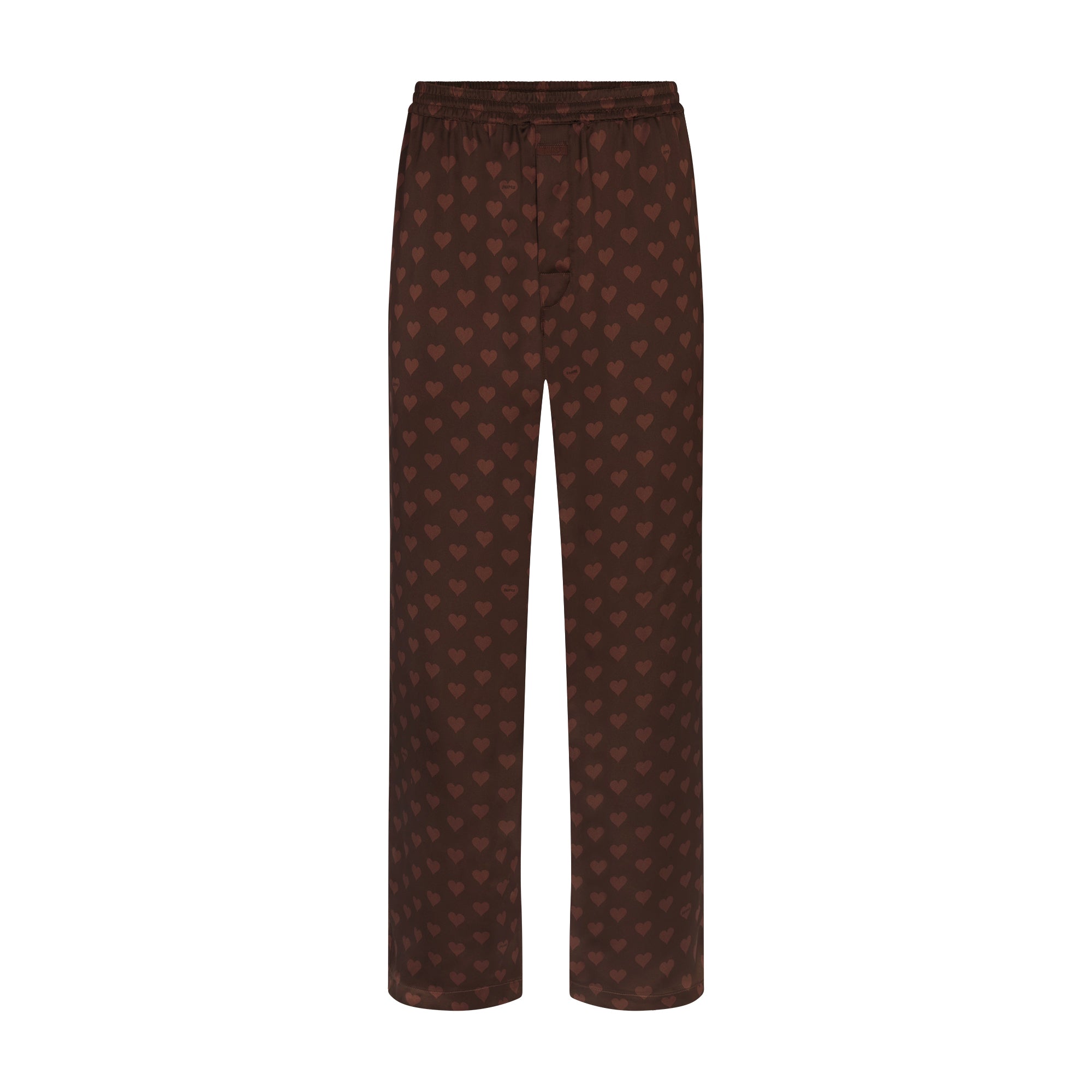 SATEEN SLEEP MENS LONG SLEEP SET | COCOA HEART HALFDROP