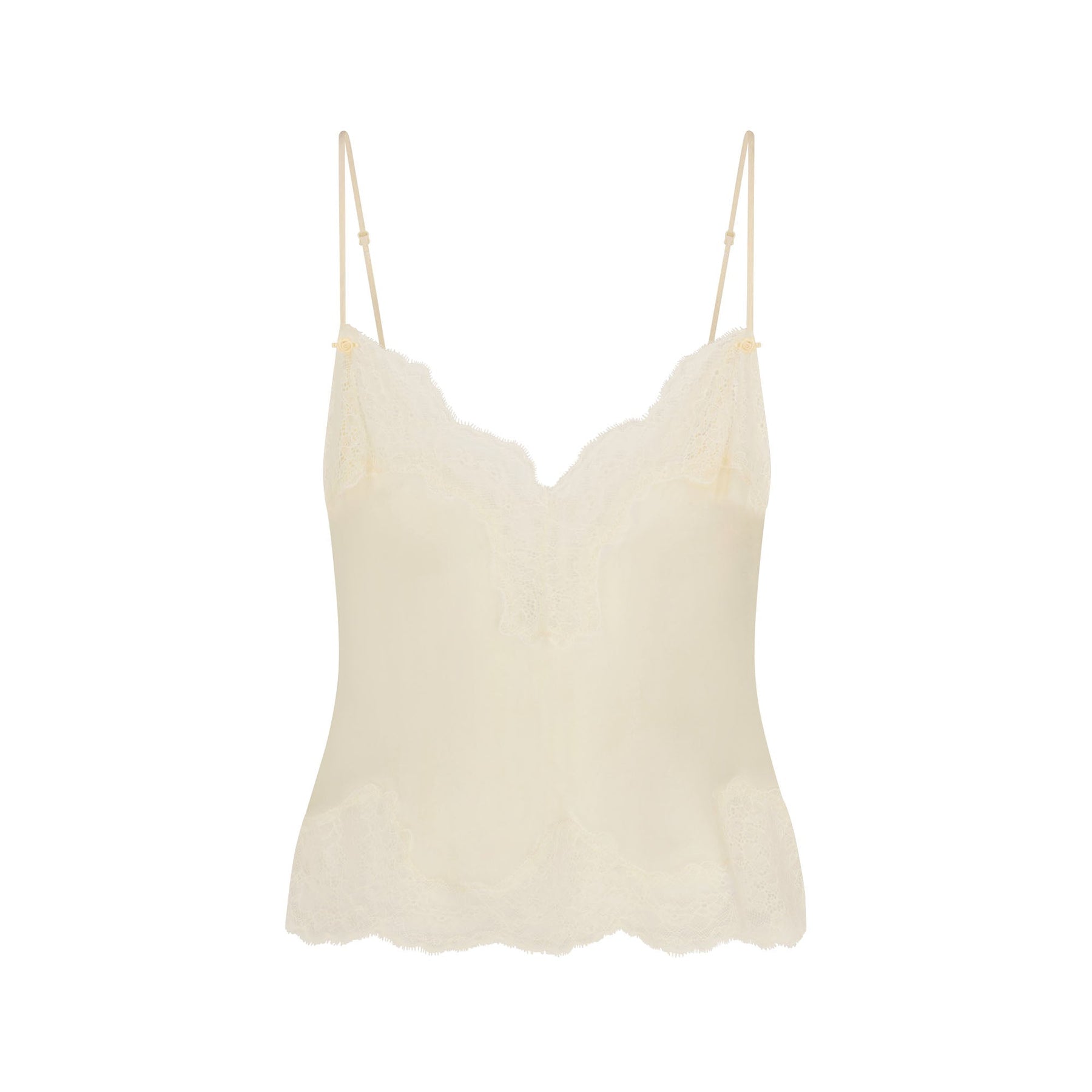 SKIMS ROMANCE LACE CAMI AND SHORT SET | BUTTER