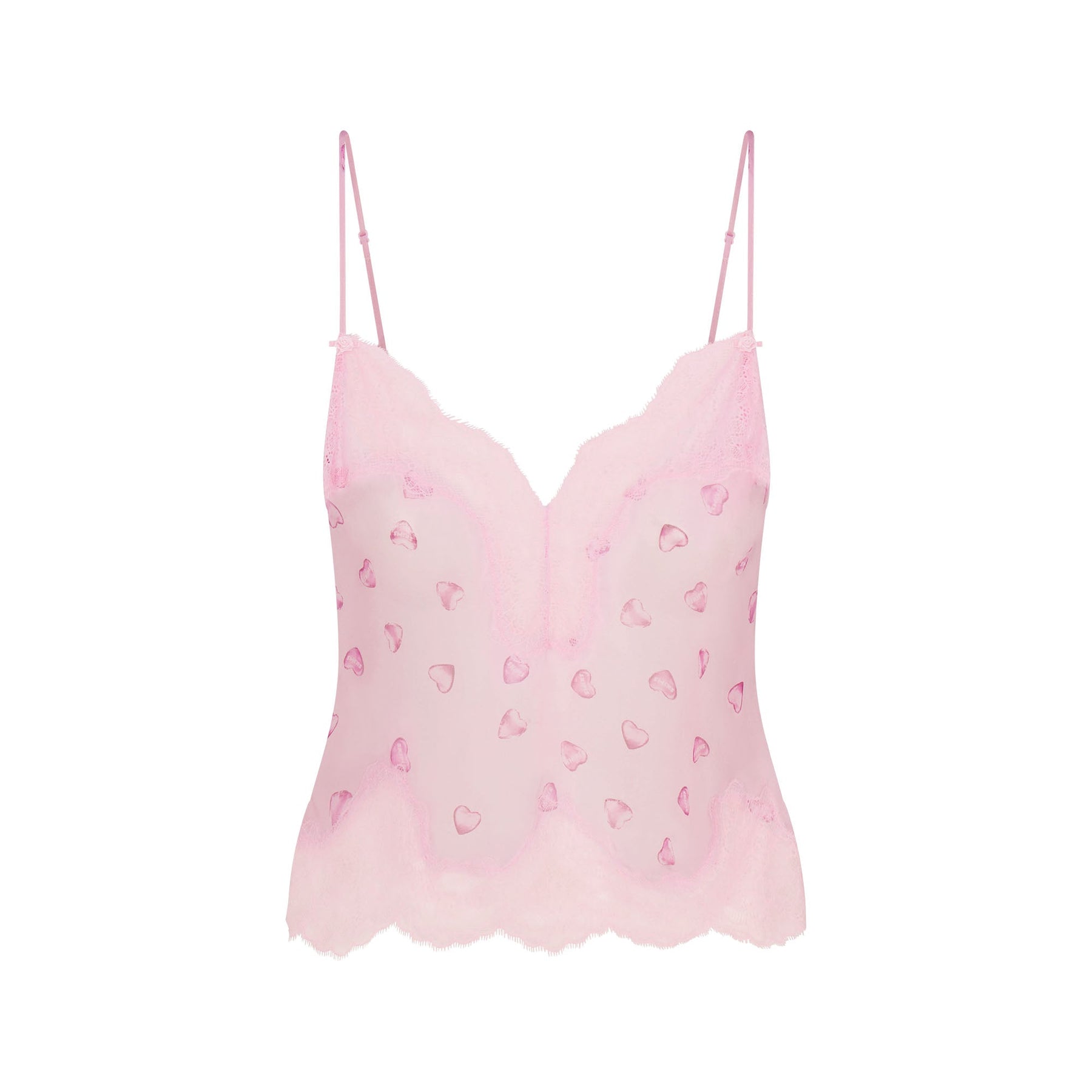 SKIMS ROMANCE LACE CAMI AND SHORT SET | CHERRY BLOSSOM BALLOON PRINT