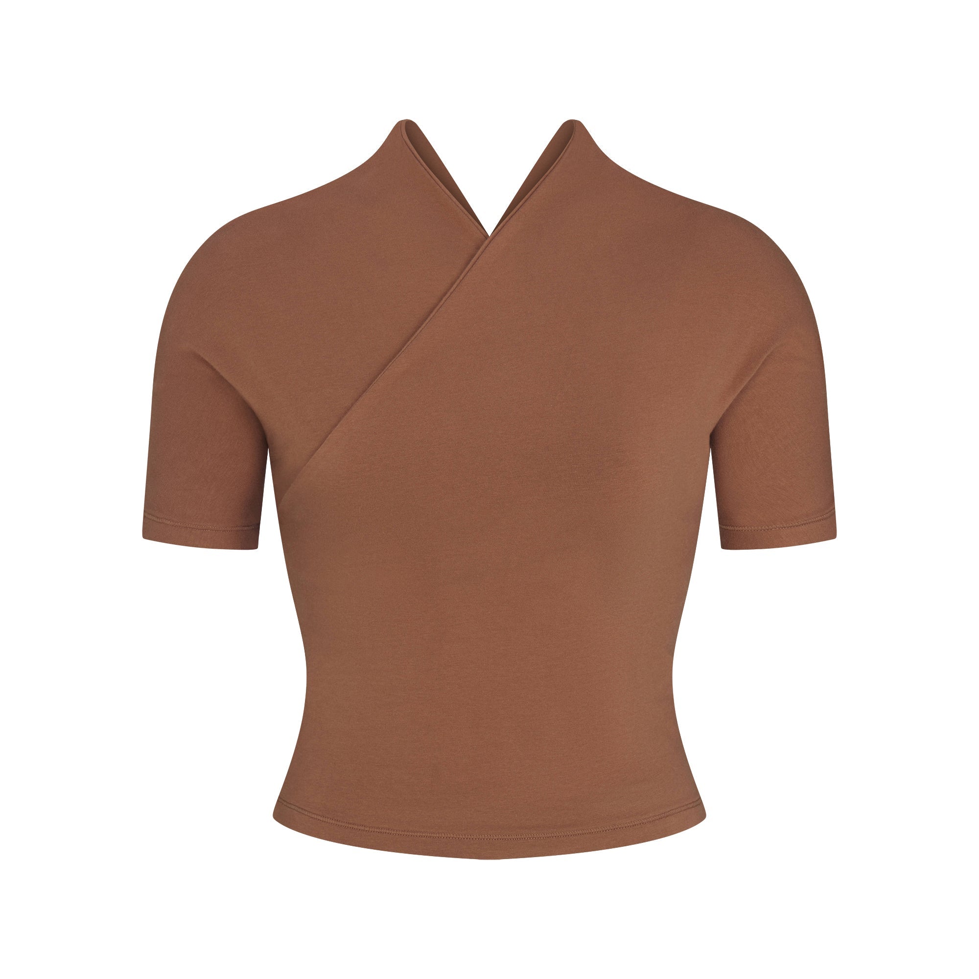 Cotton Jersey Wrap Top