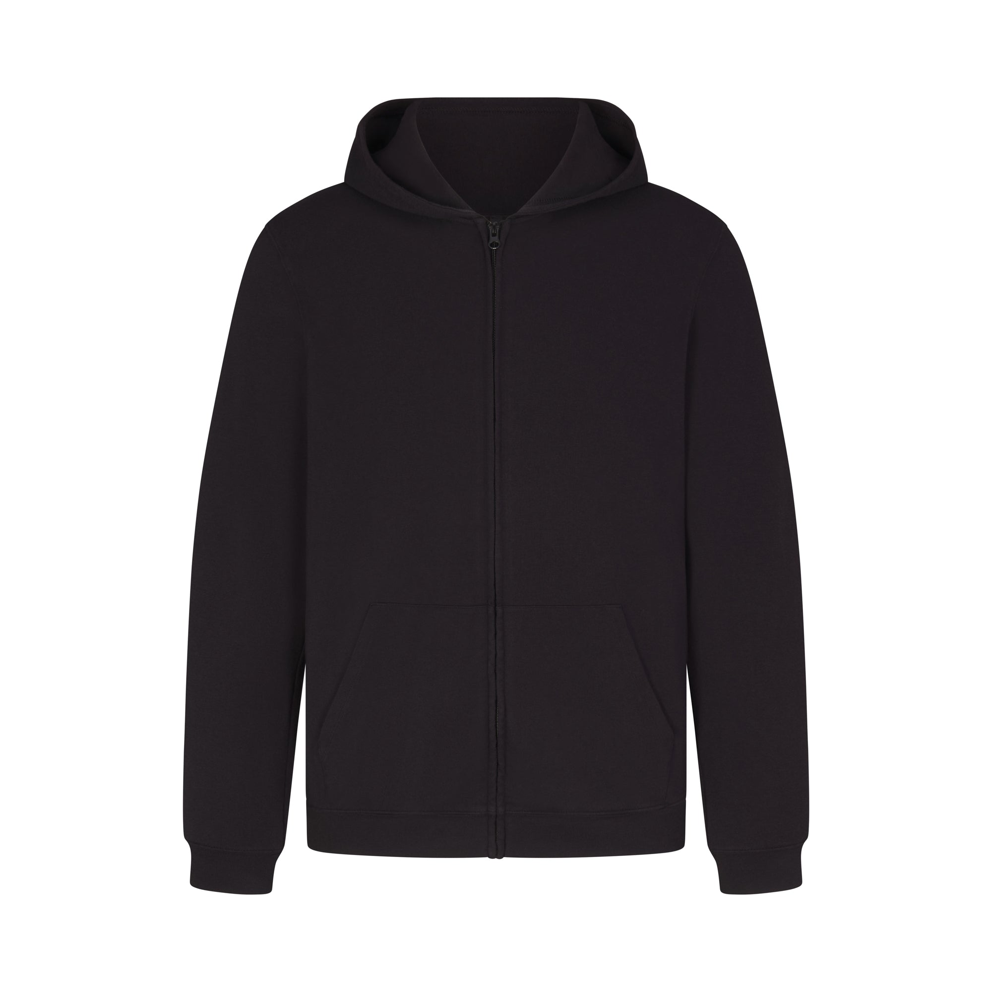 JERSEY LOUNGE MENS ZIP UP HOODIE | OBSIDIAN