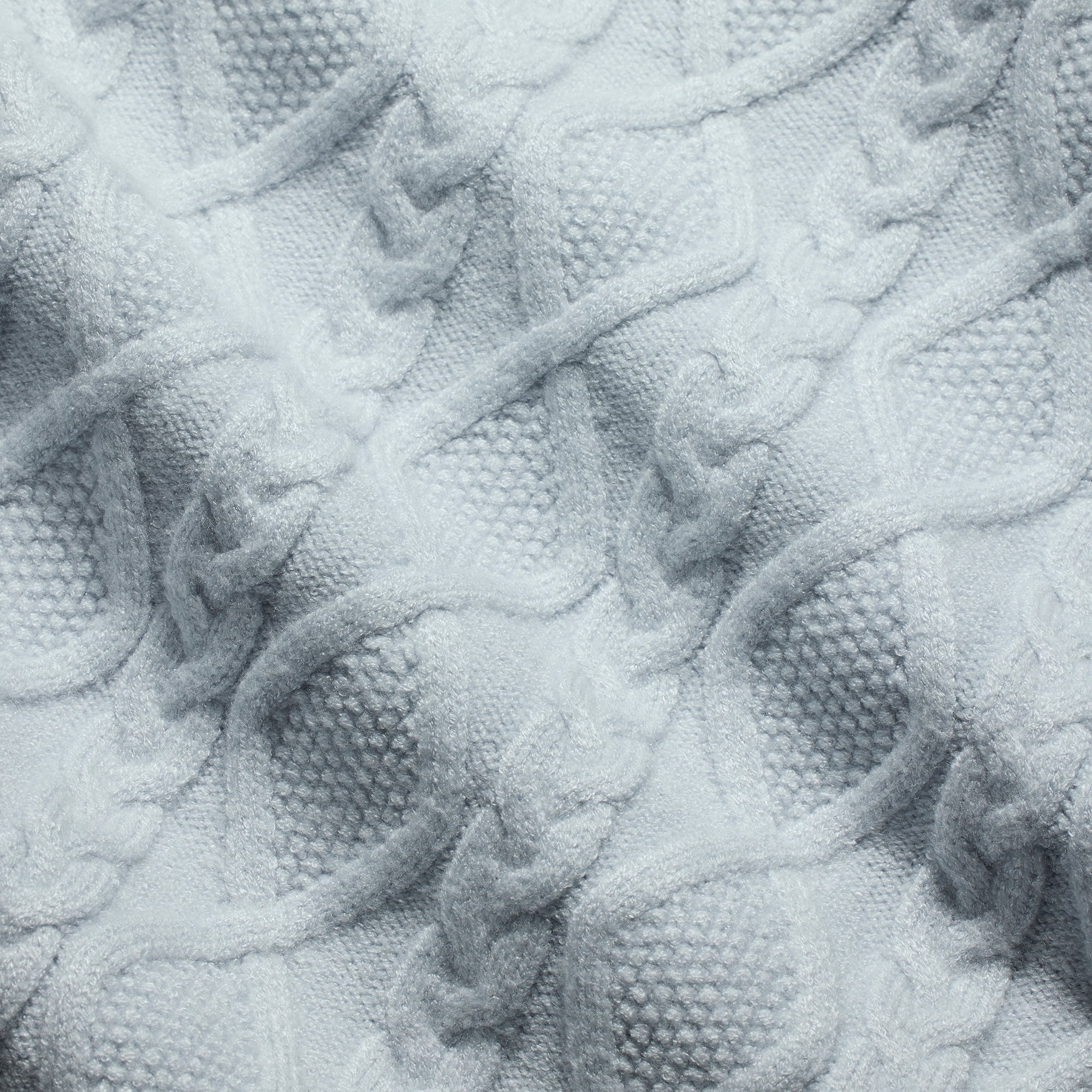SWEATER KNITS CABLE KNIT CROPPED CARDIGAN | ZEN BLUE