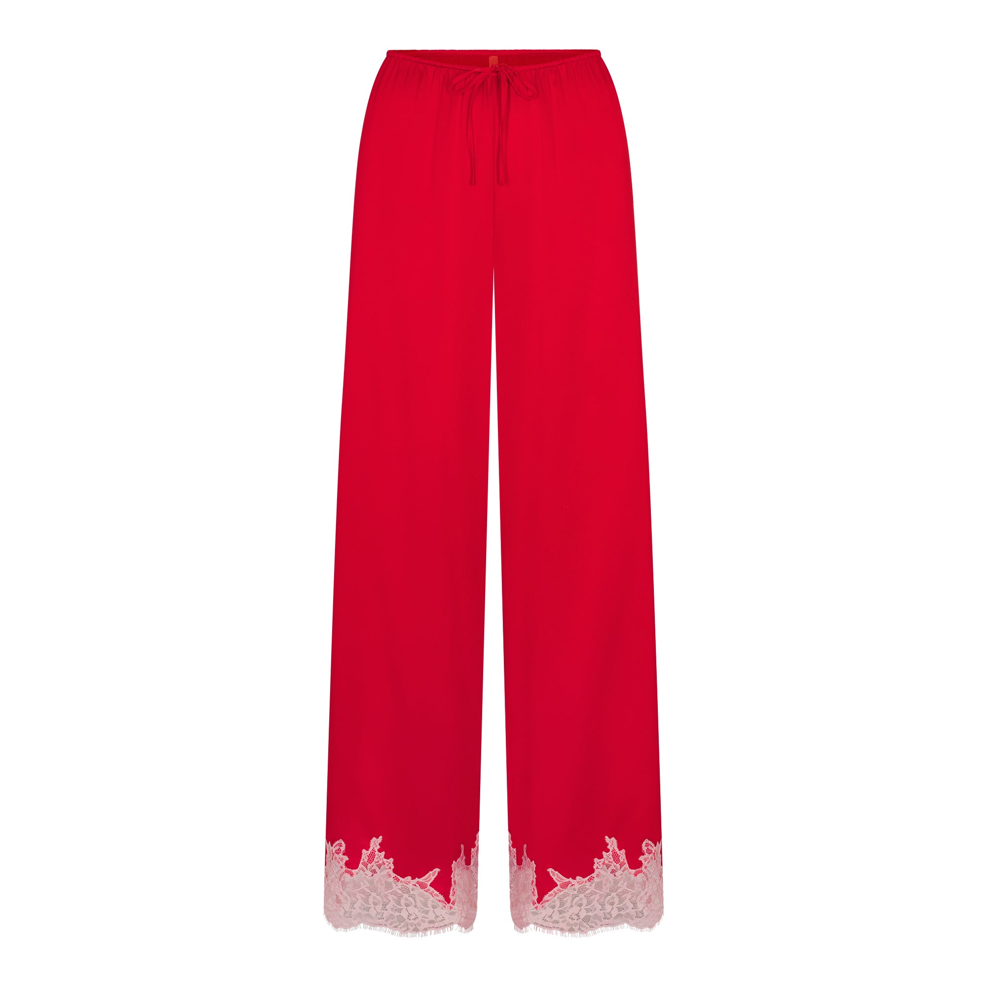 Silk Lace Straight Leg Pant