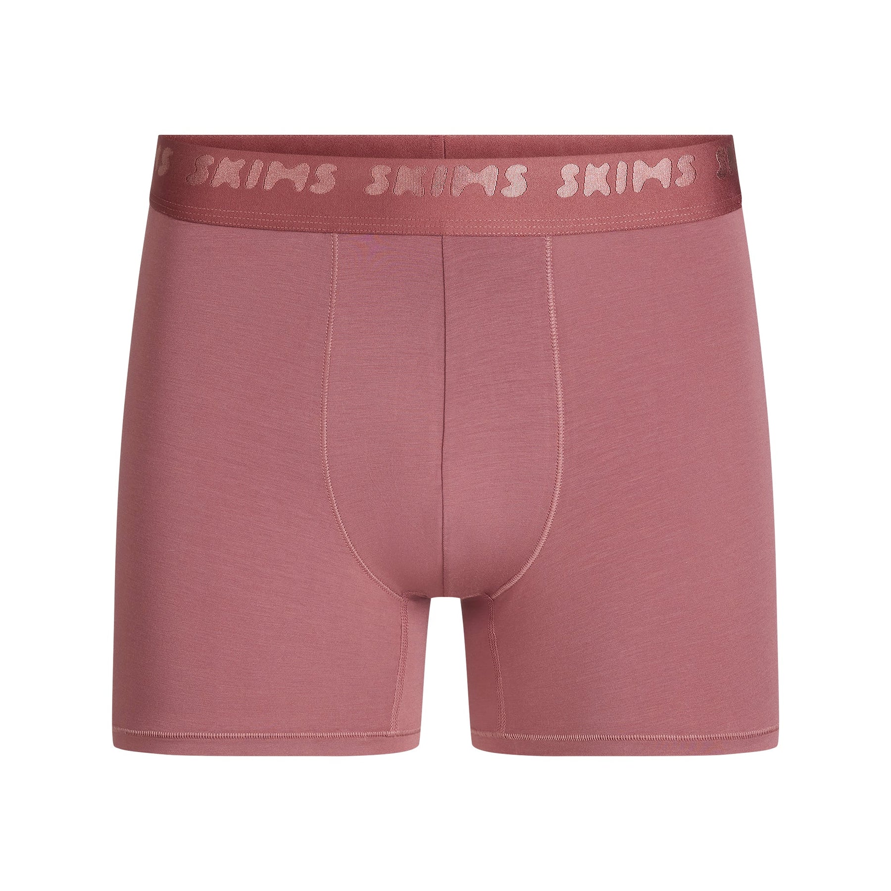 SKIMS STRETCH MENS 3" BOXER BRIEF | CORDOVAN