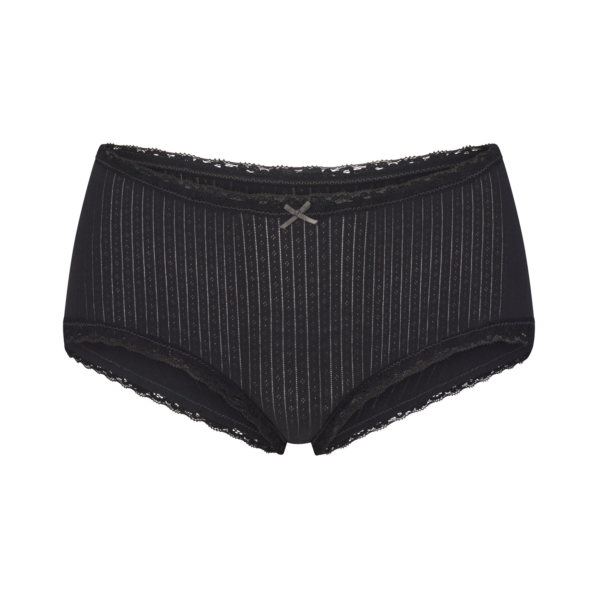 Lightweight Cotton Pointelle Lace Boy Short