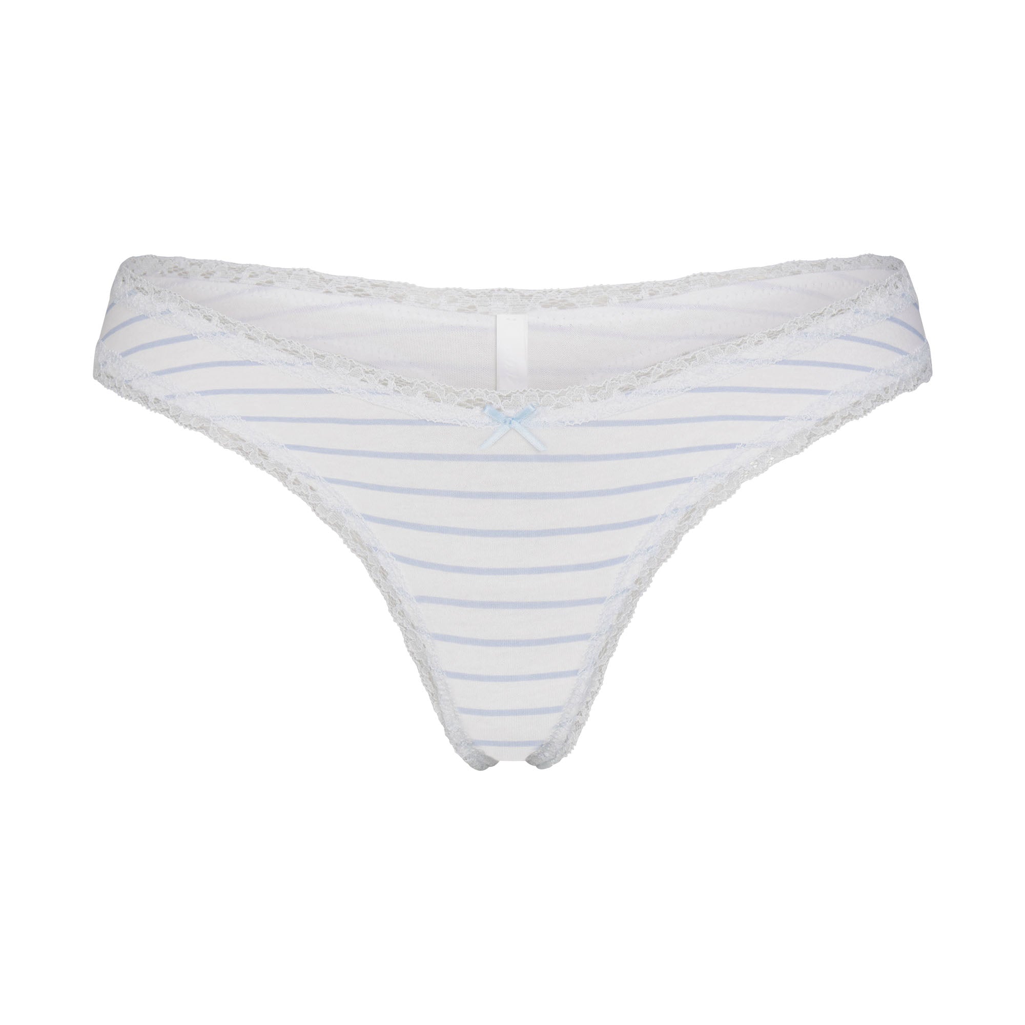Lightweight Cotton Lace Thong