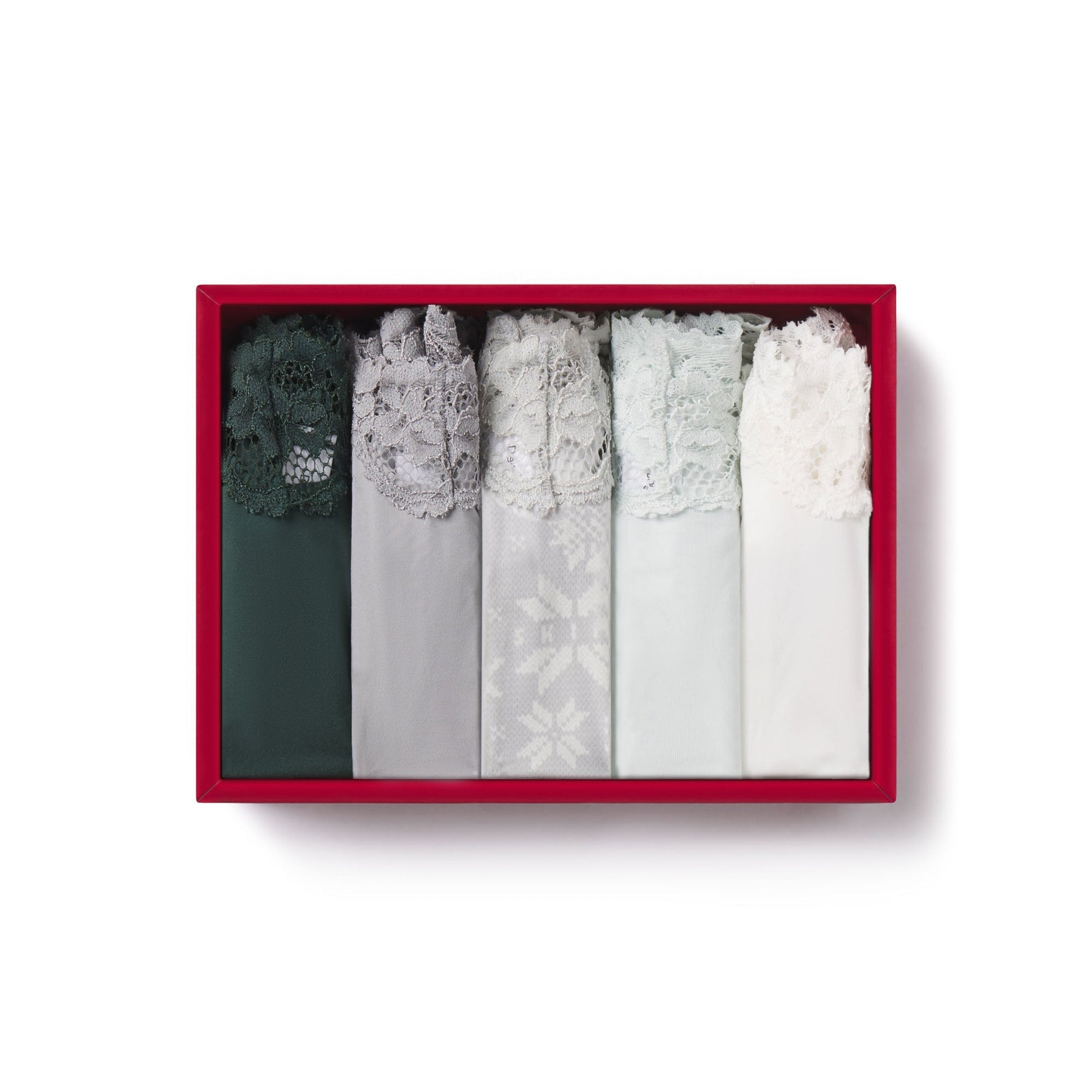 FITS EVERYBODY LACE DIPPED THONG 5-PACK | MIRROR MULTI