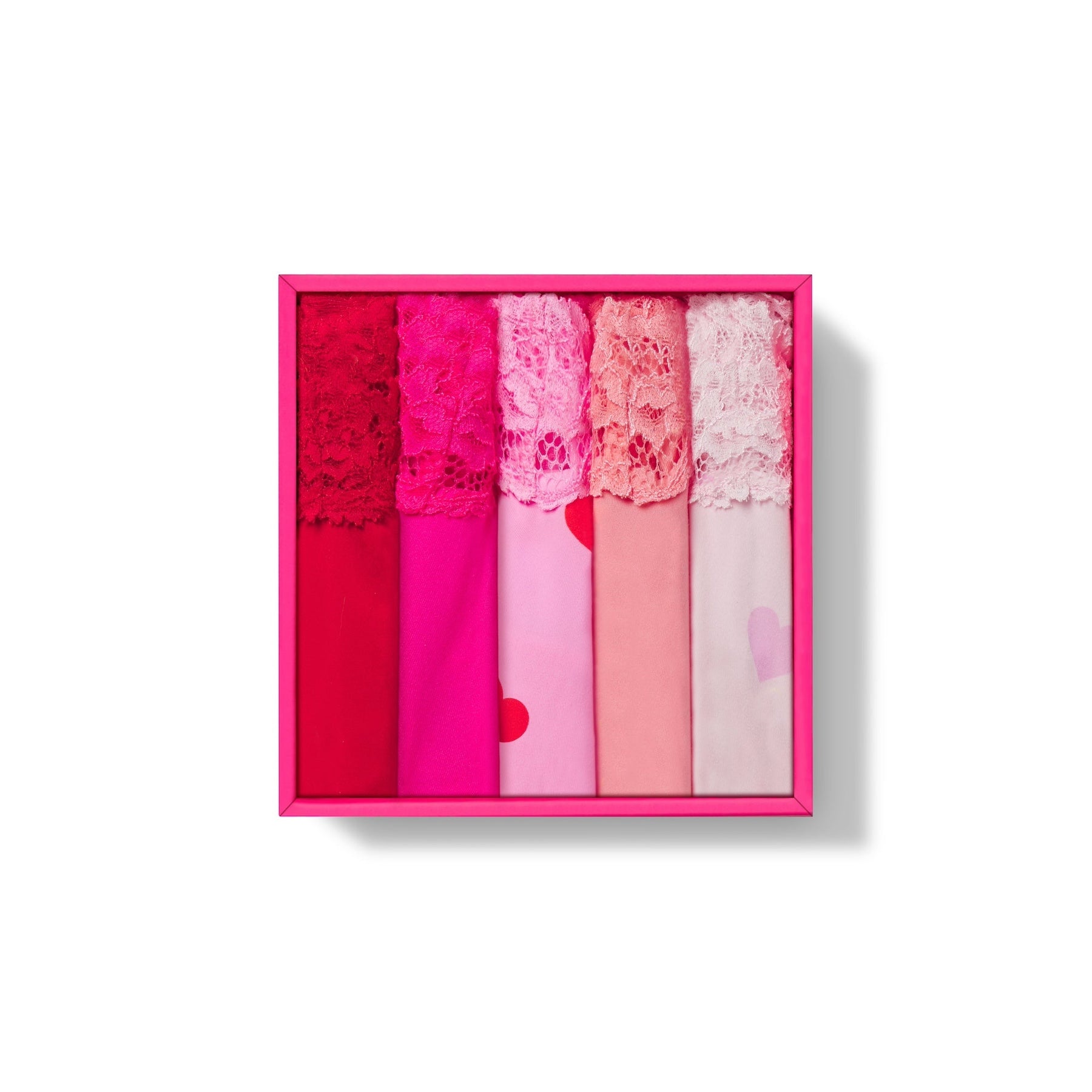 FITS EVERYBODY LACE DIPPED THONG 5-PACK | HEART BREAKER MULTI