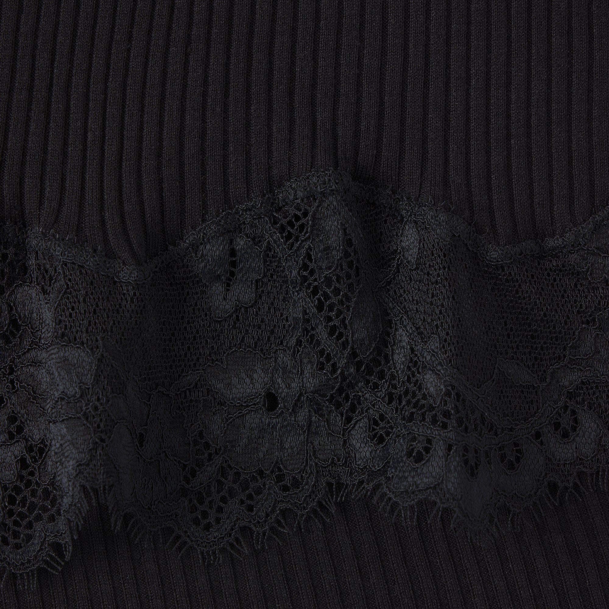 Rib Knit Lace Cami