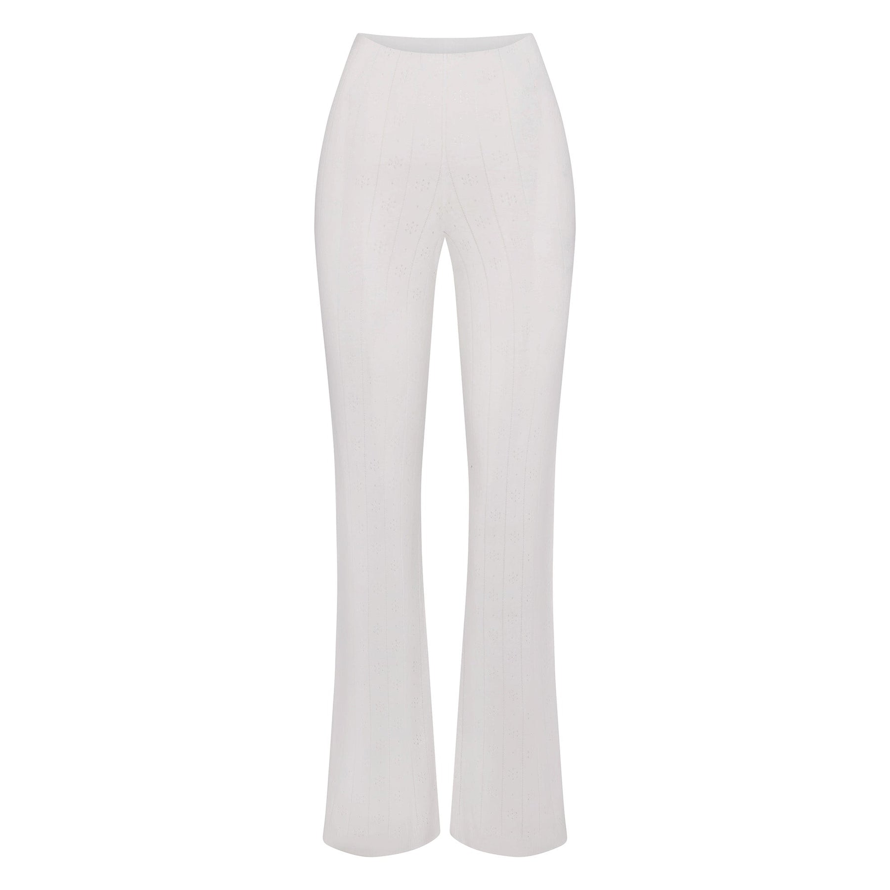 SWEATER POINTELLE STRAIGHT LEG PANT | MARBLE