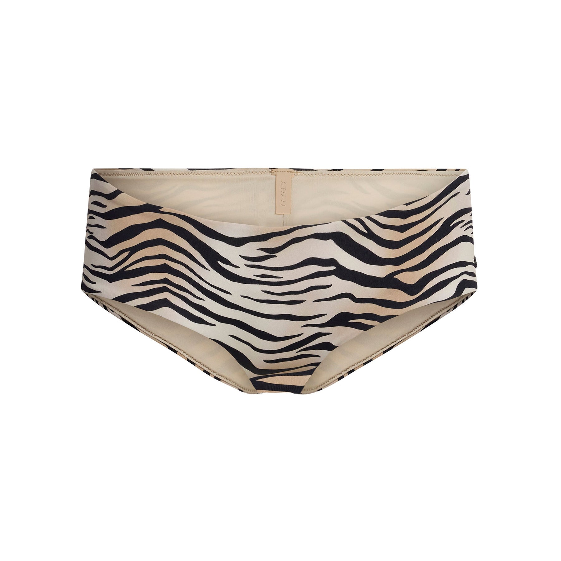 SIGNATURE SWIM HIPSTER BIKINI BOTTOM | CHAMPAGNE TIGER PRINT