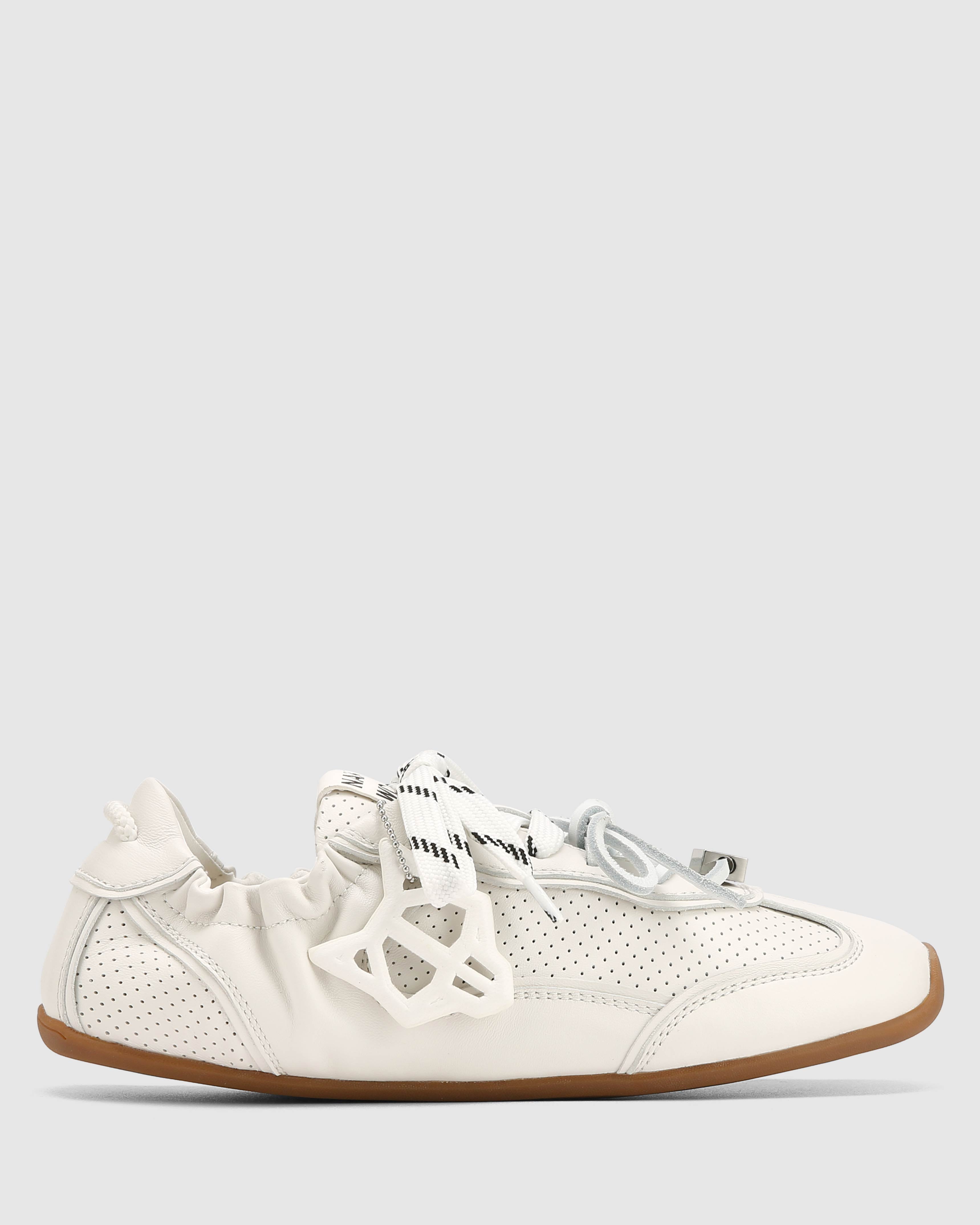 Soul White Perforated Leather
