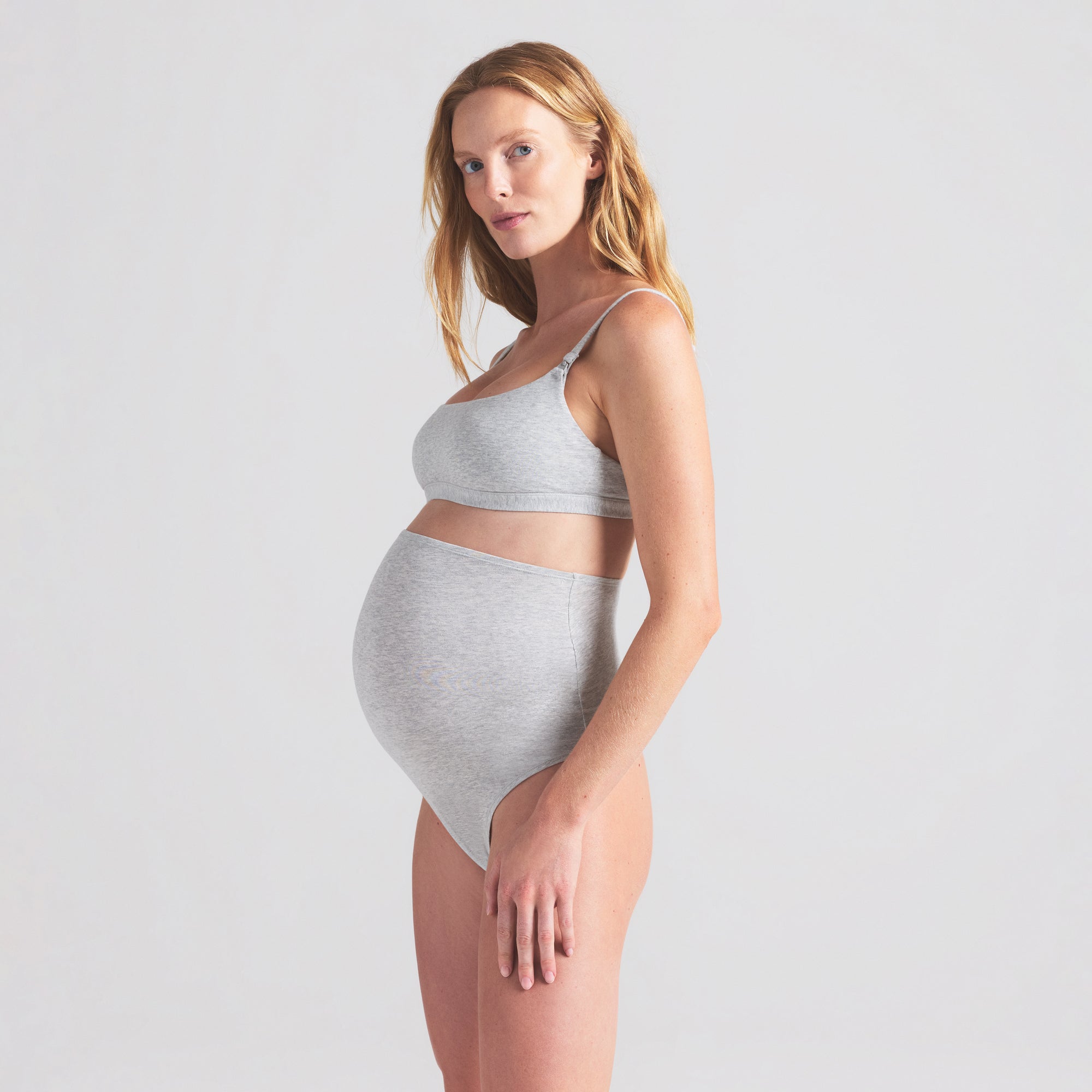 Cotton Jersey Maternity Nursing Scoop Bralette